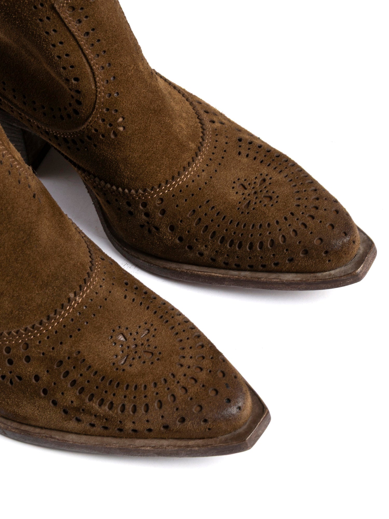 Antelope Suede Texan Ankle Boots 2926