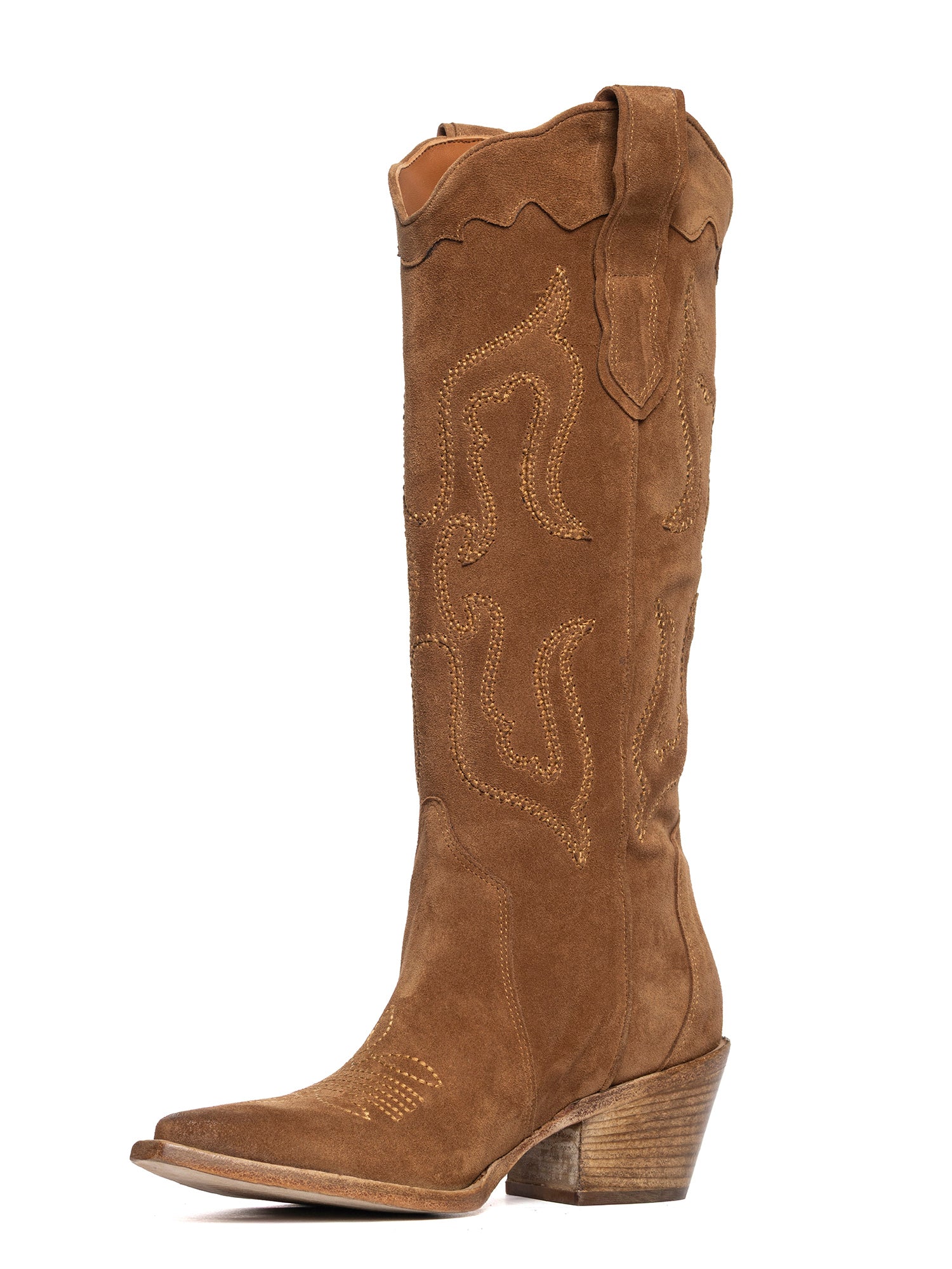 Whiskey Suede Texan Boots 2936