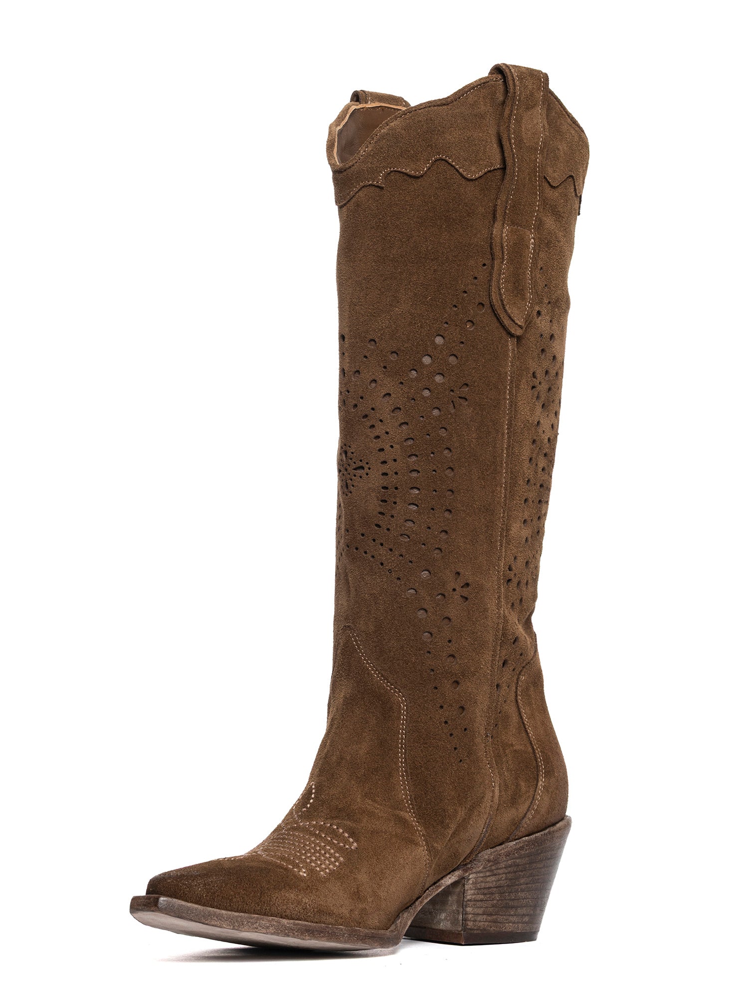 Antelope Suede Texan Boots 2937
