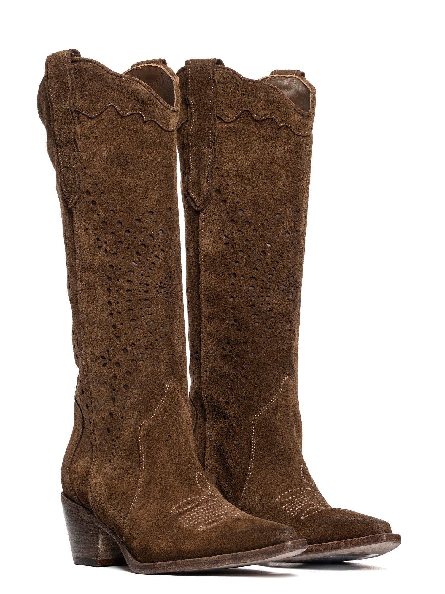 Antelope Suede Texan Boots 2937