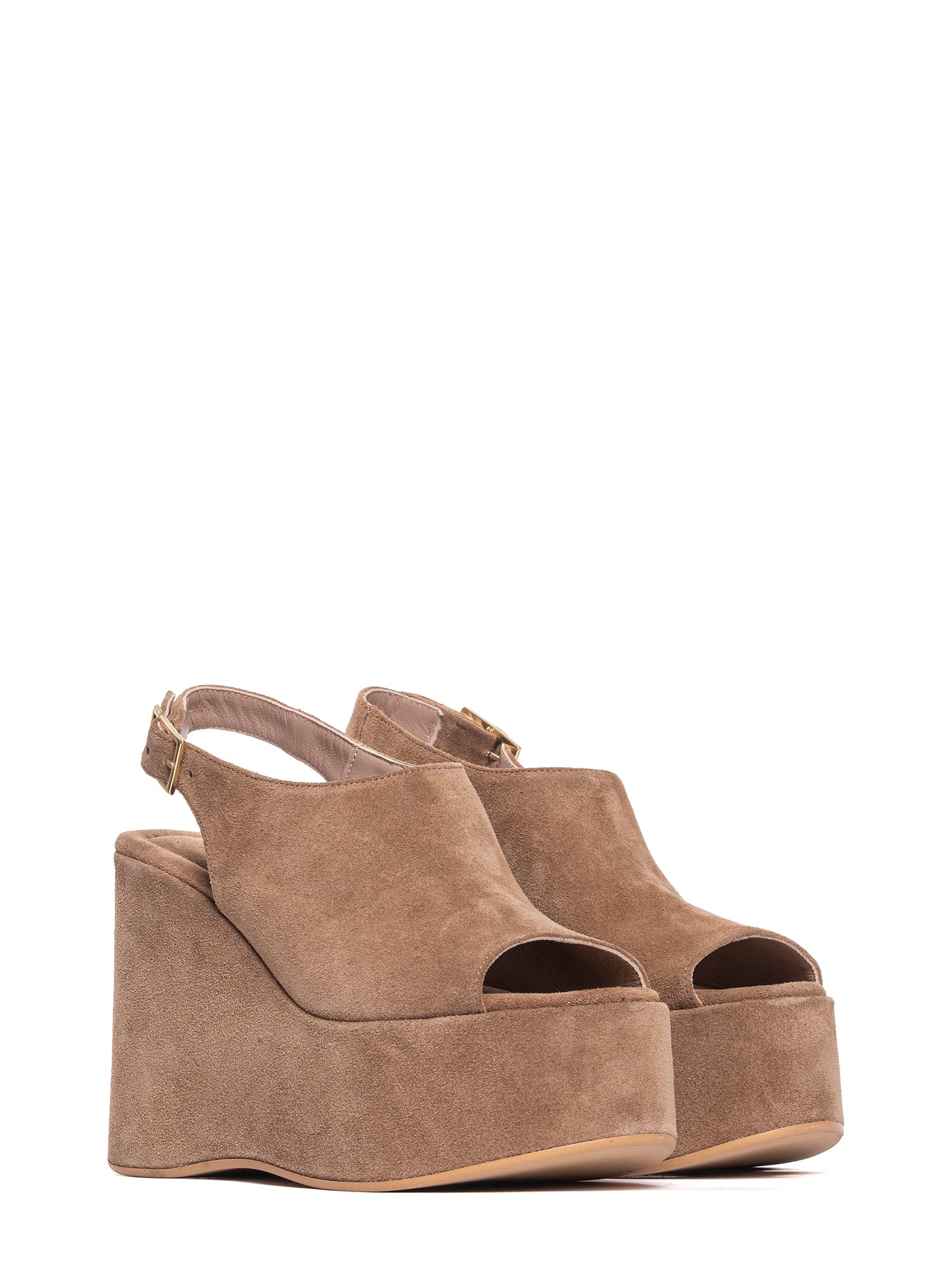 Zeppe in camoscio cappuccino 2952