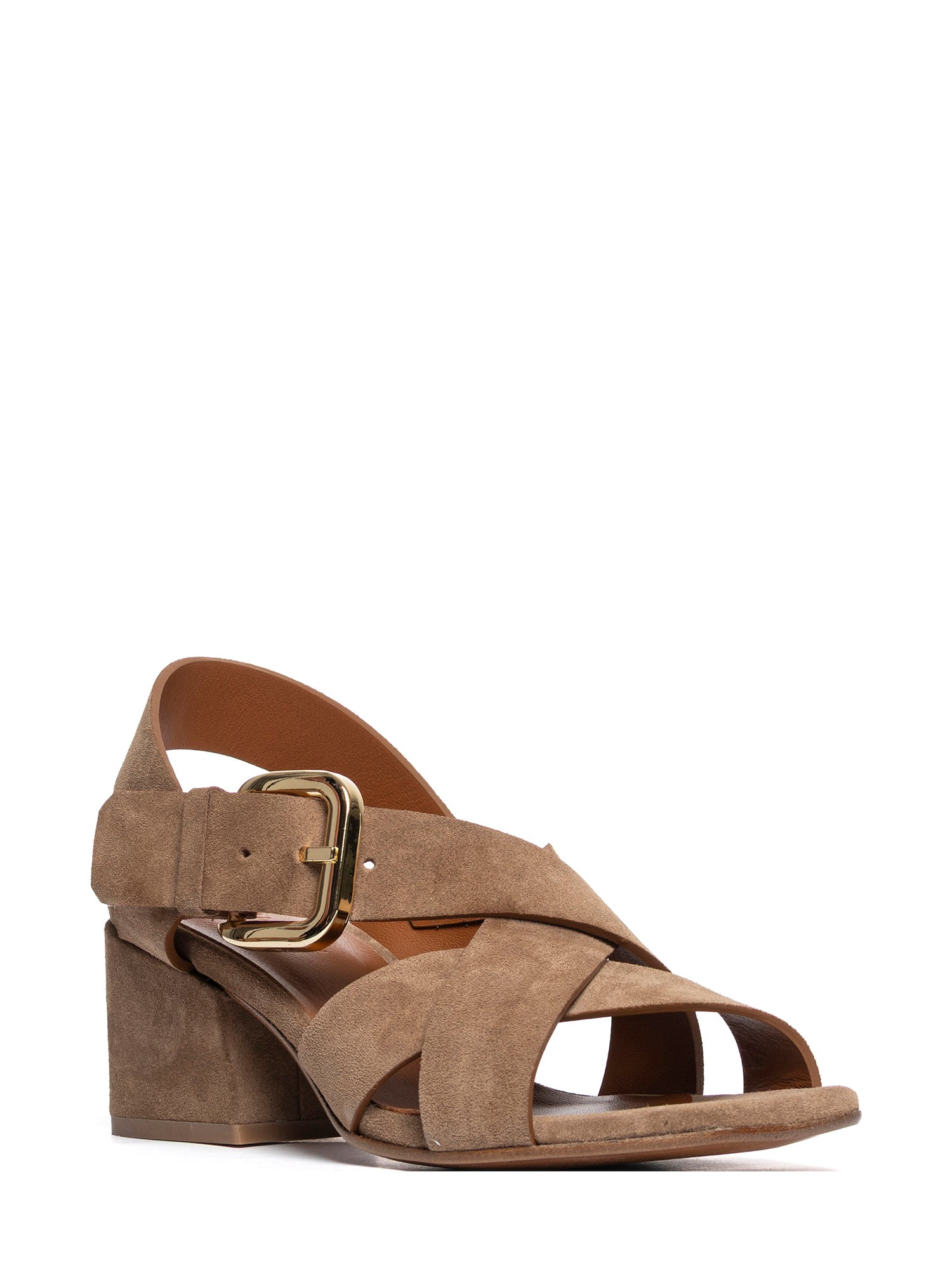 Sandali in camoscio cappuccino 2966