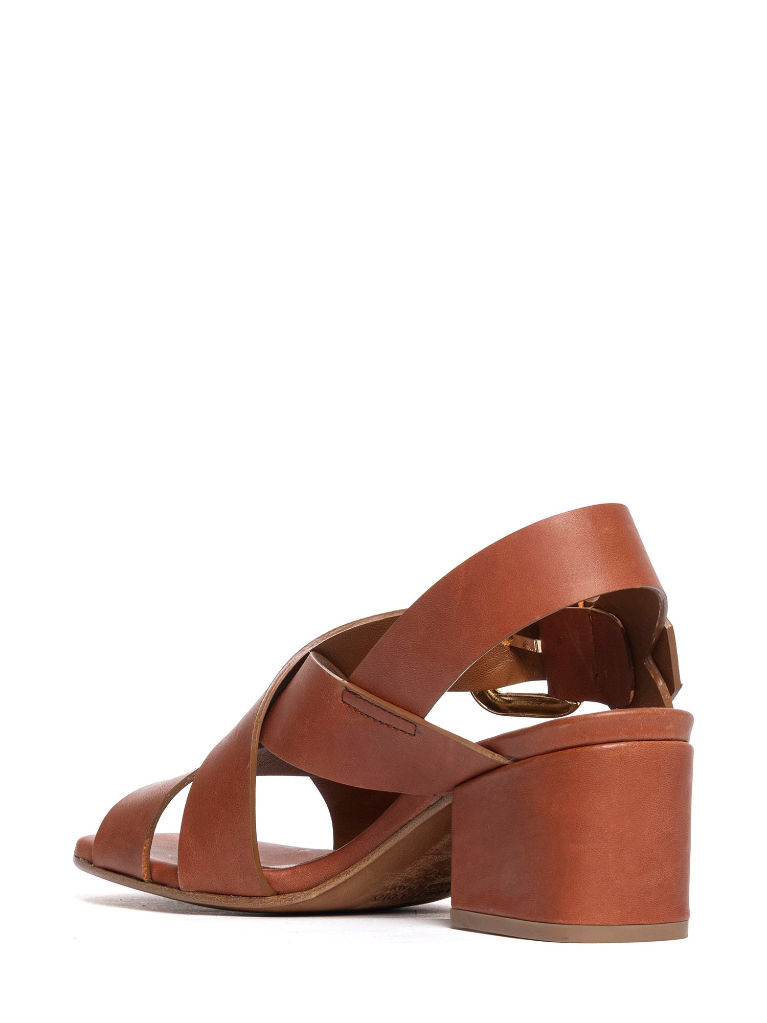 Mahogany calfskin sandals 2966