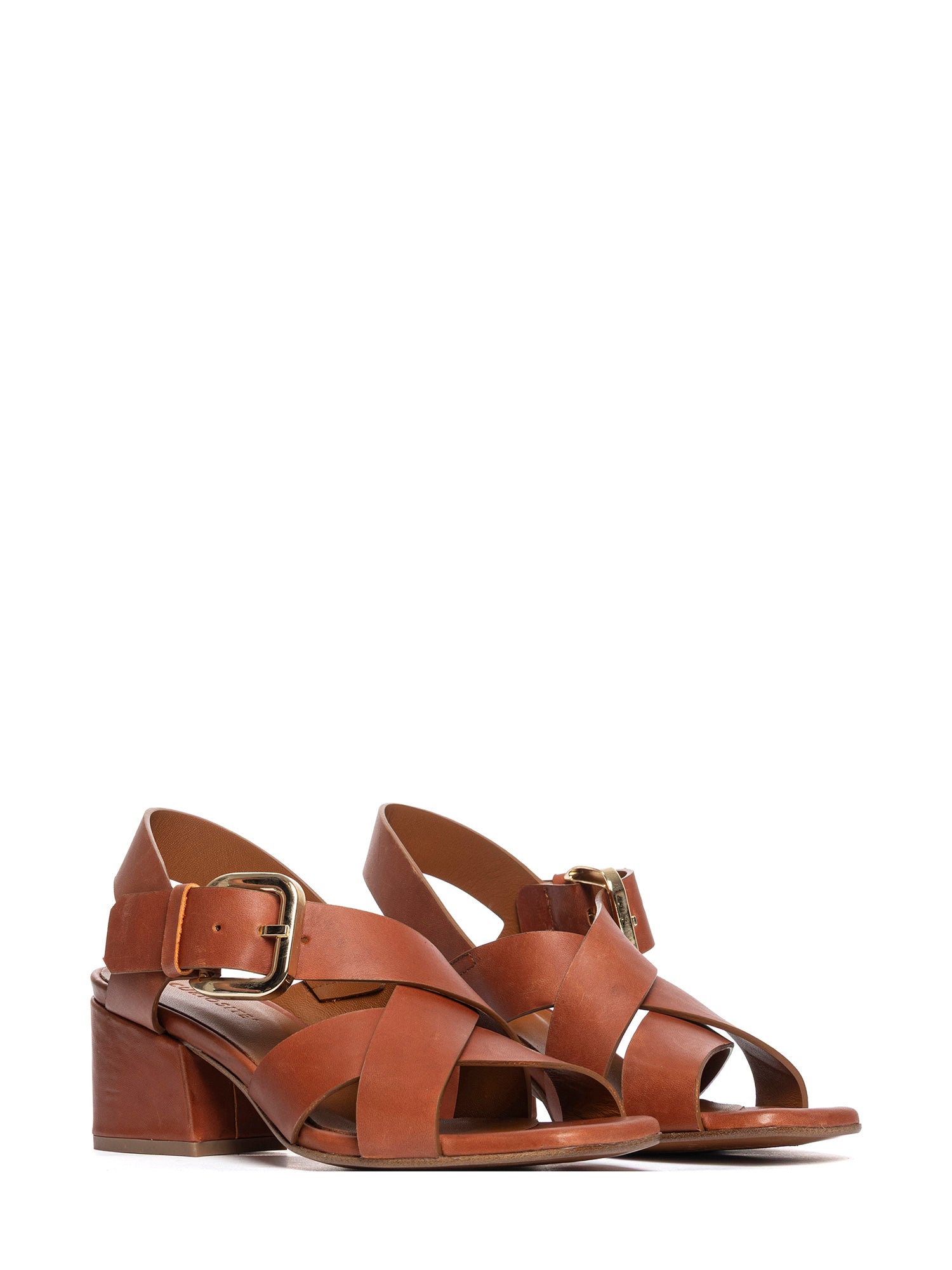 Mahogany calfskin sandals 2966