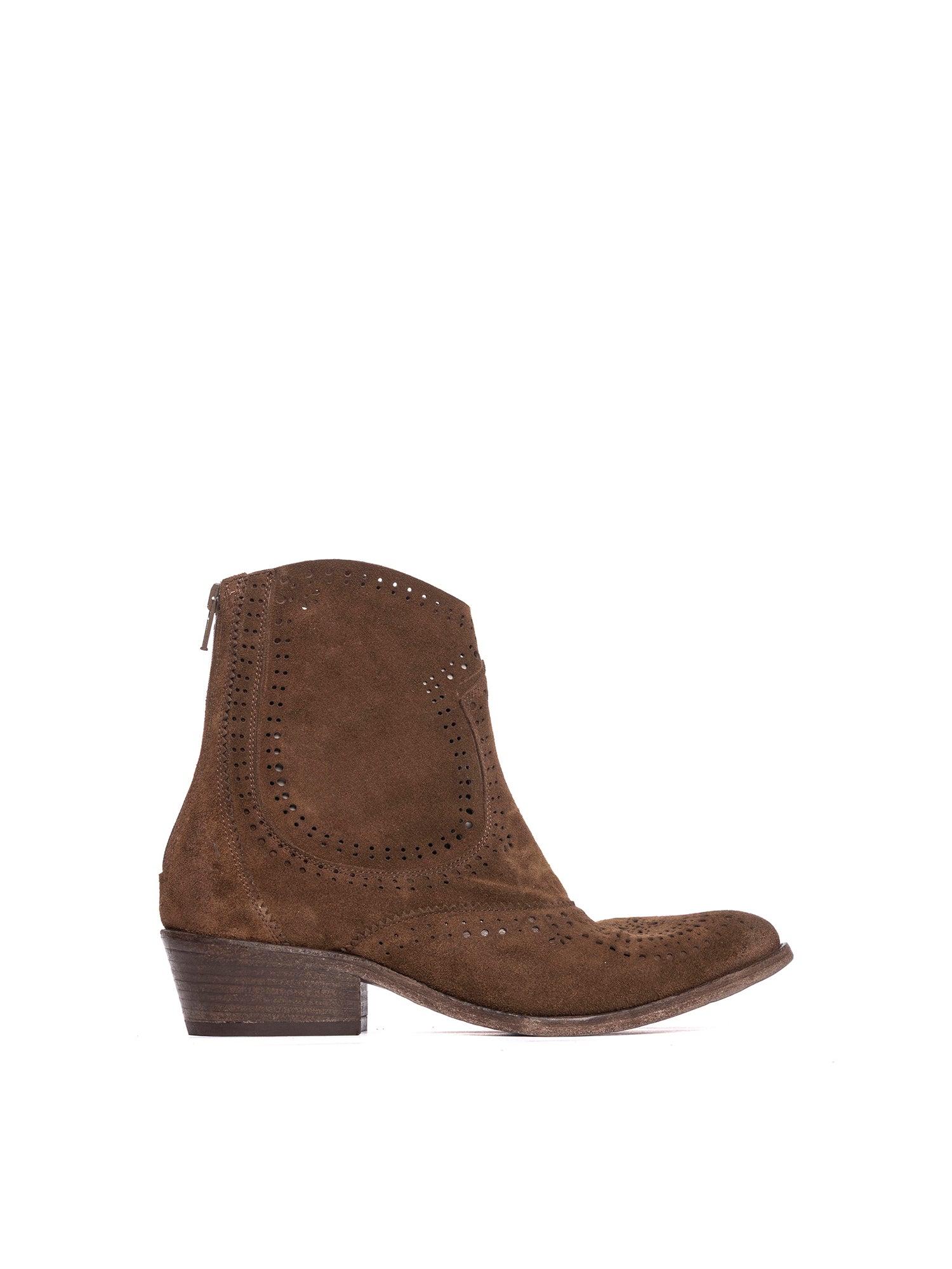 Antelope Suede Texan Ankle Boots 2971