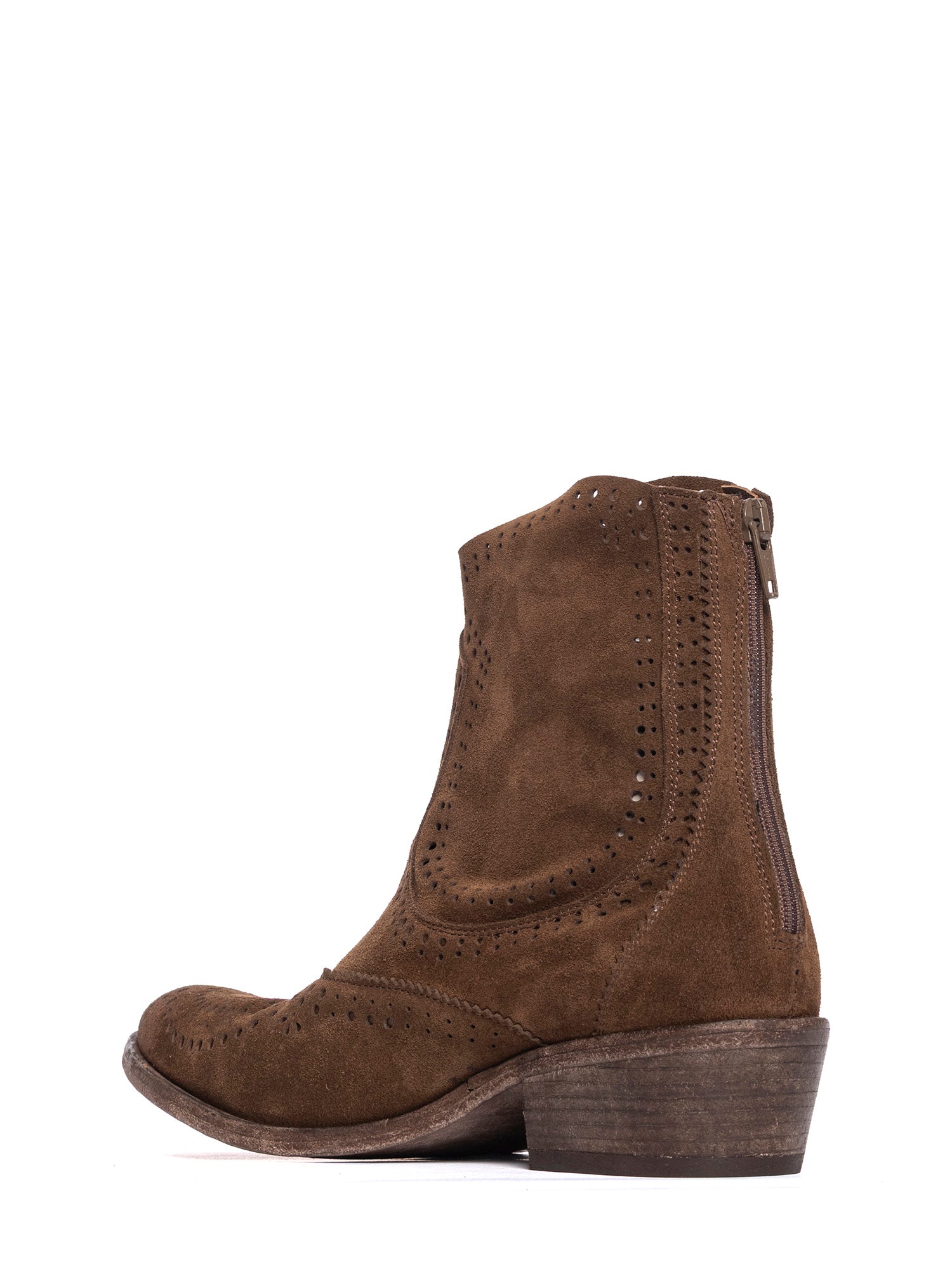 Antelope Suede Texan Ankle Boots 2971