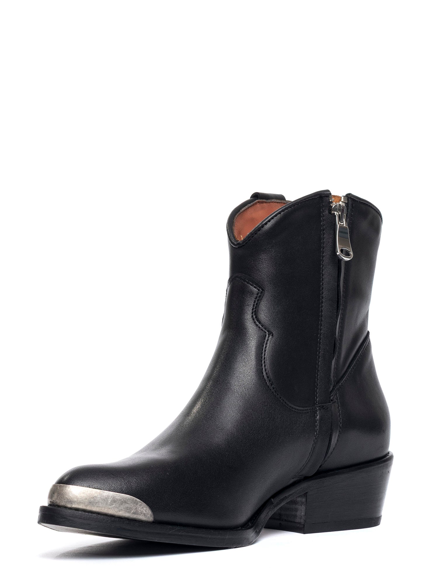 Tronchetti texani in vitello nero 2837P