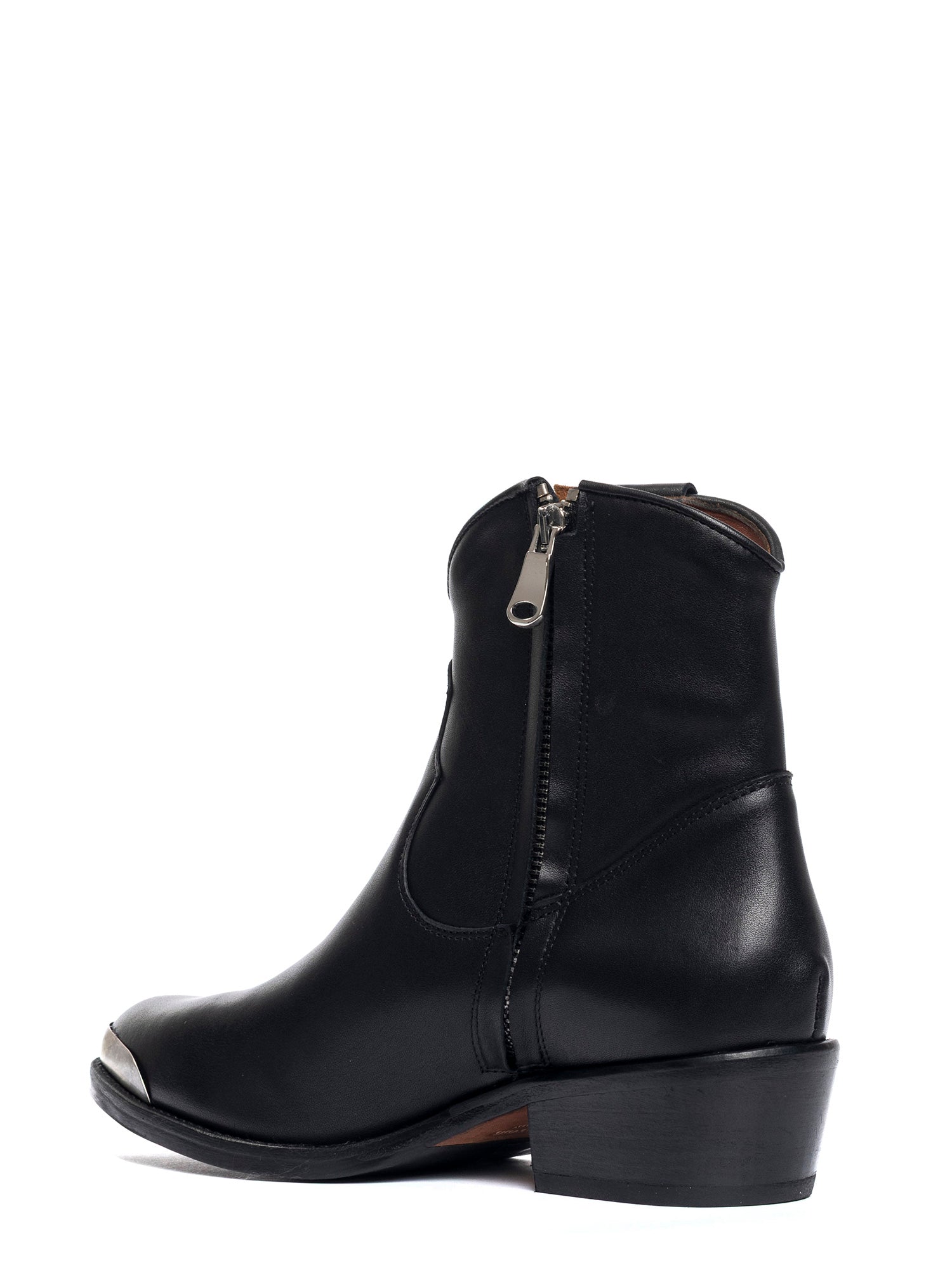 Tronchetti texani in vitello nero 2837P