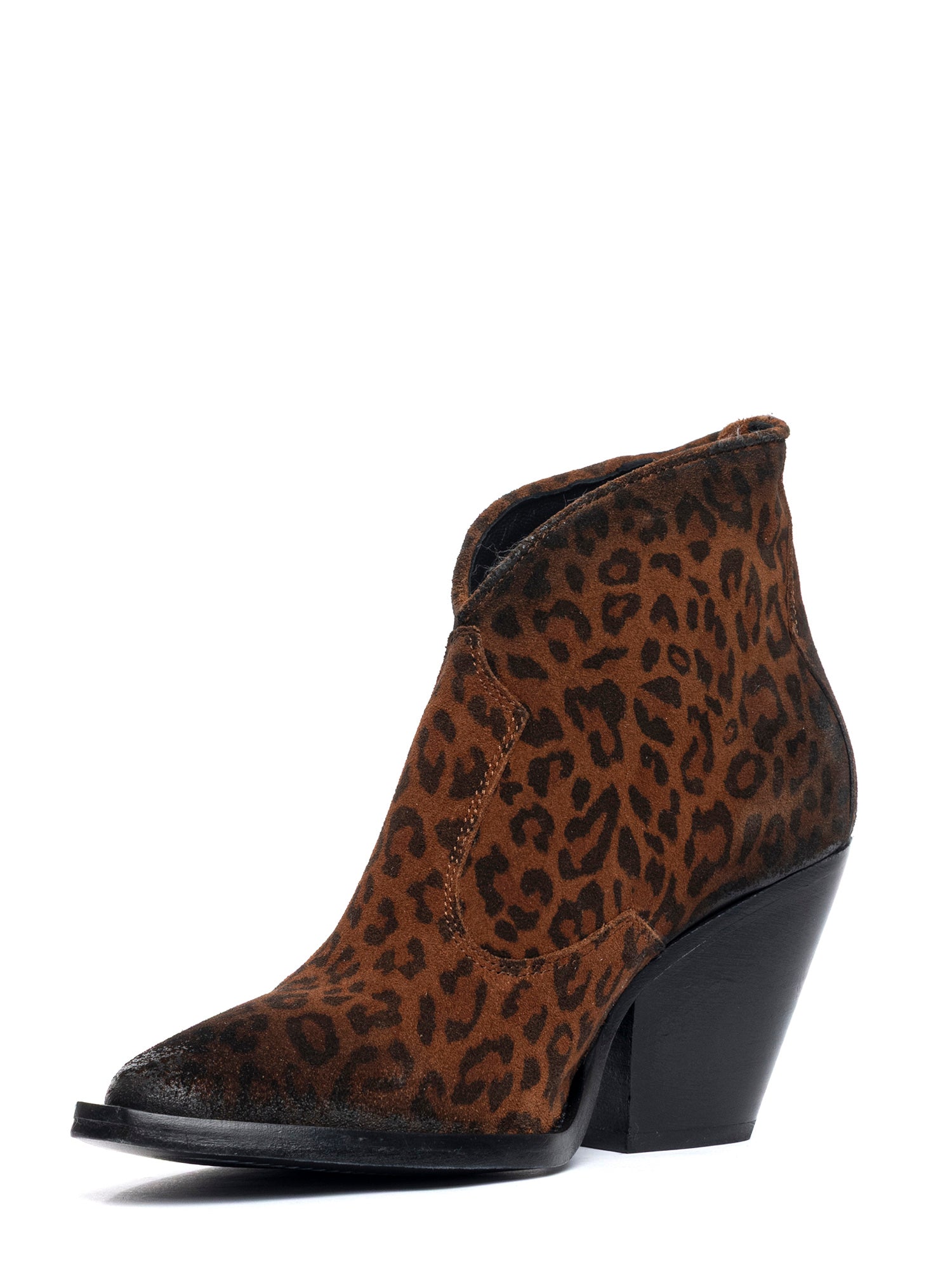 Tronchetti texani in camoscio leopard 2066
