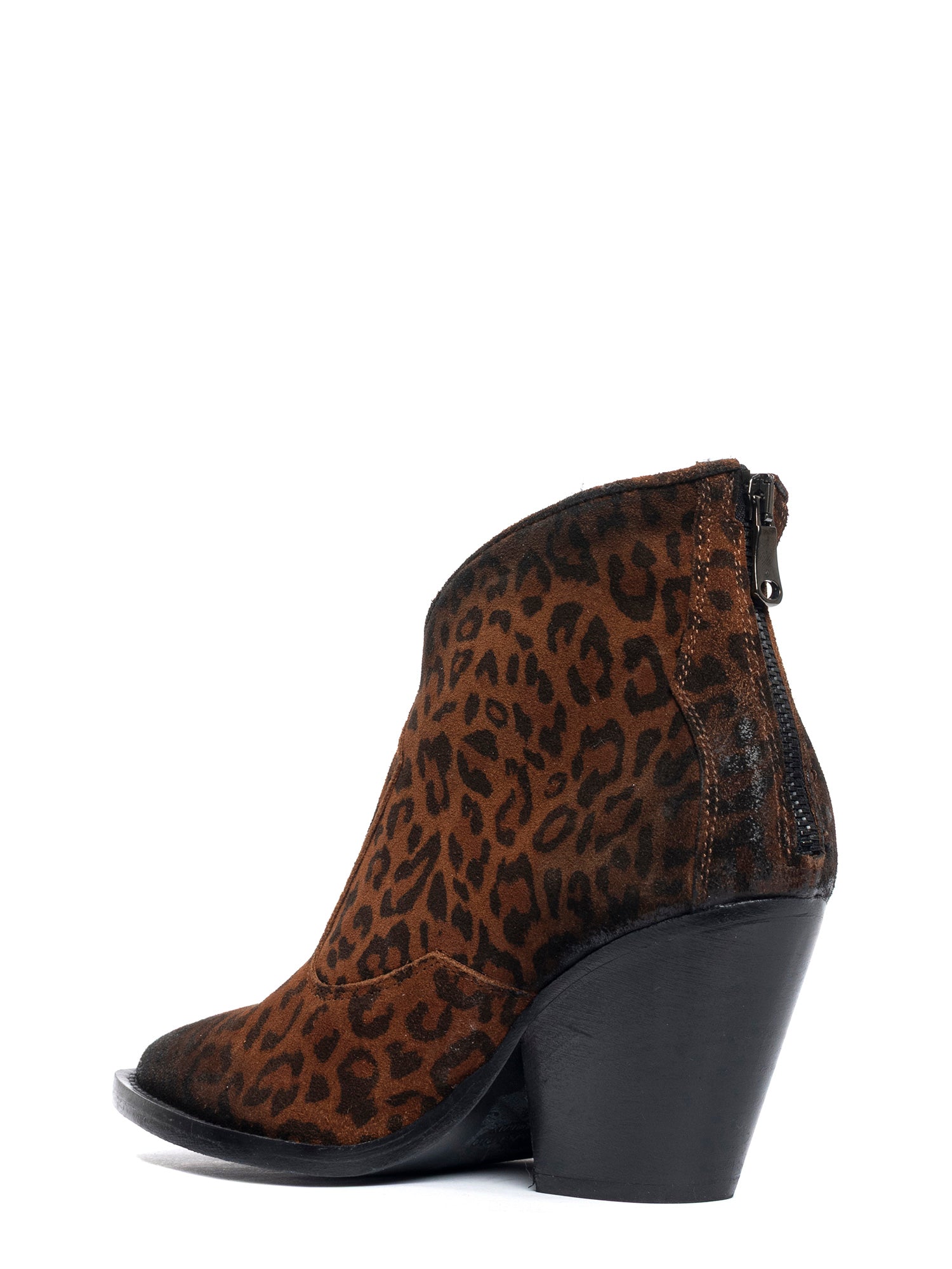 Tronchetti texani in camoscio leopard 2066
