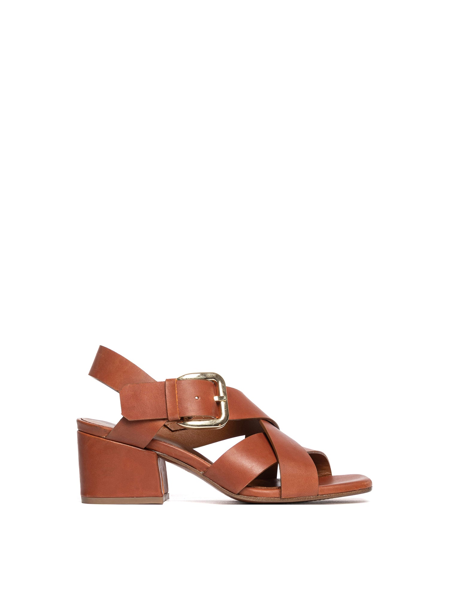 Mahogany calfskin sandals 2966