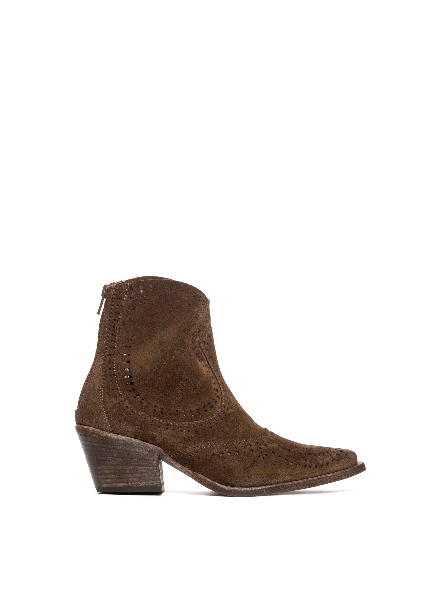Antelope Suede Texan Ankle Boots 2926
