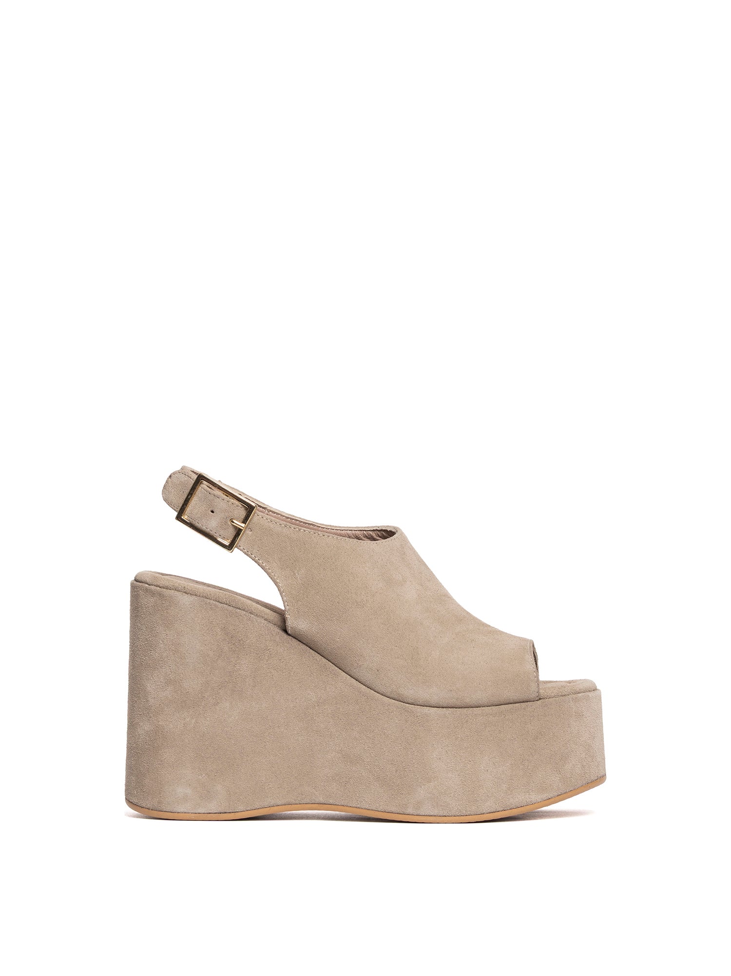 Beige Suede Wedges 2952