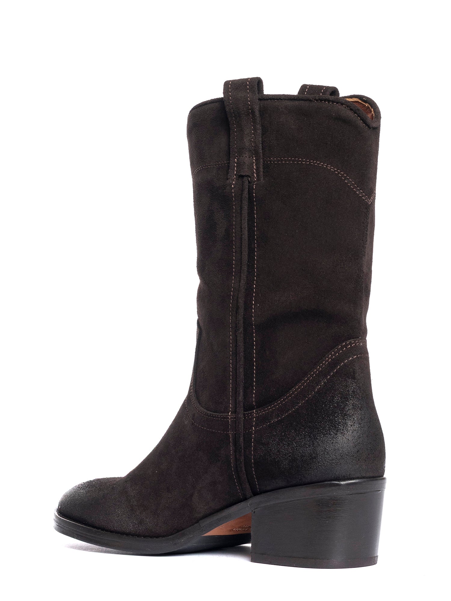 Stivali in camoscio testa di moro 2808