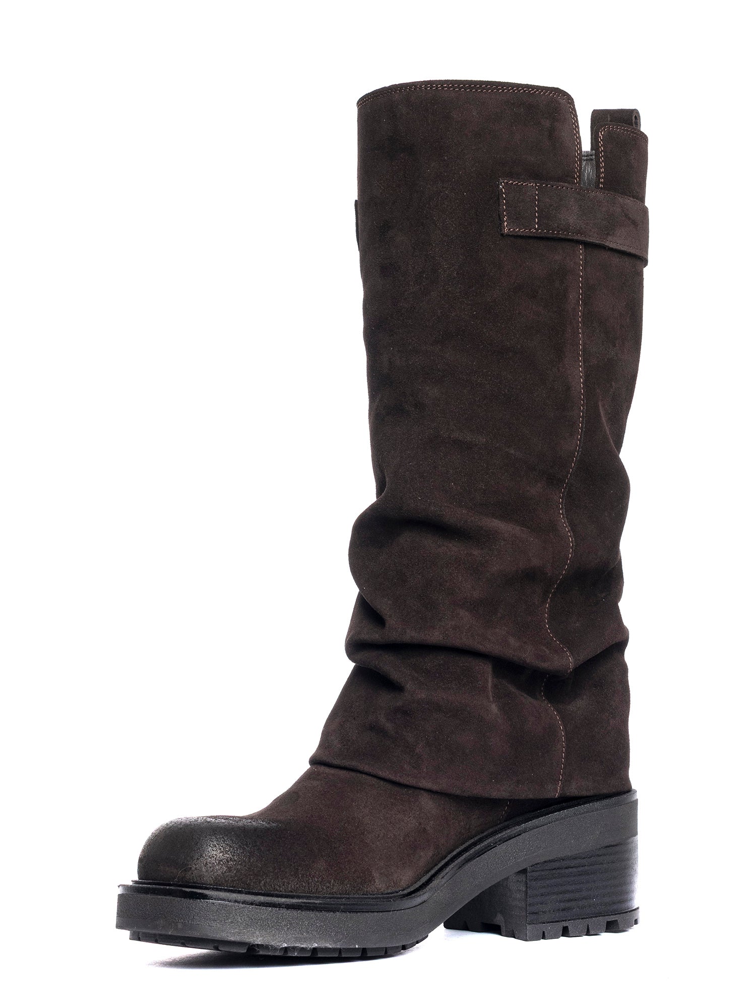 Biker in camoscio testa di moro 2828