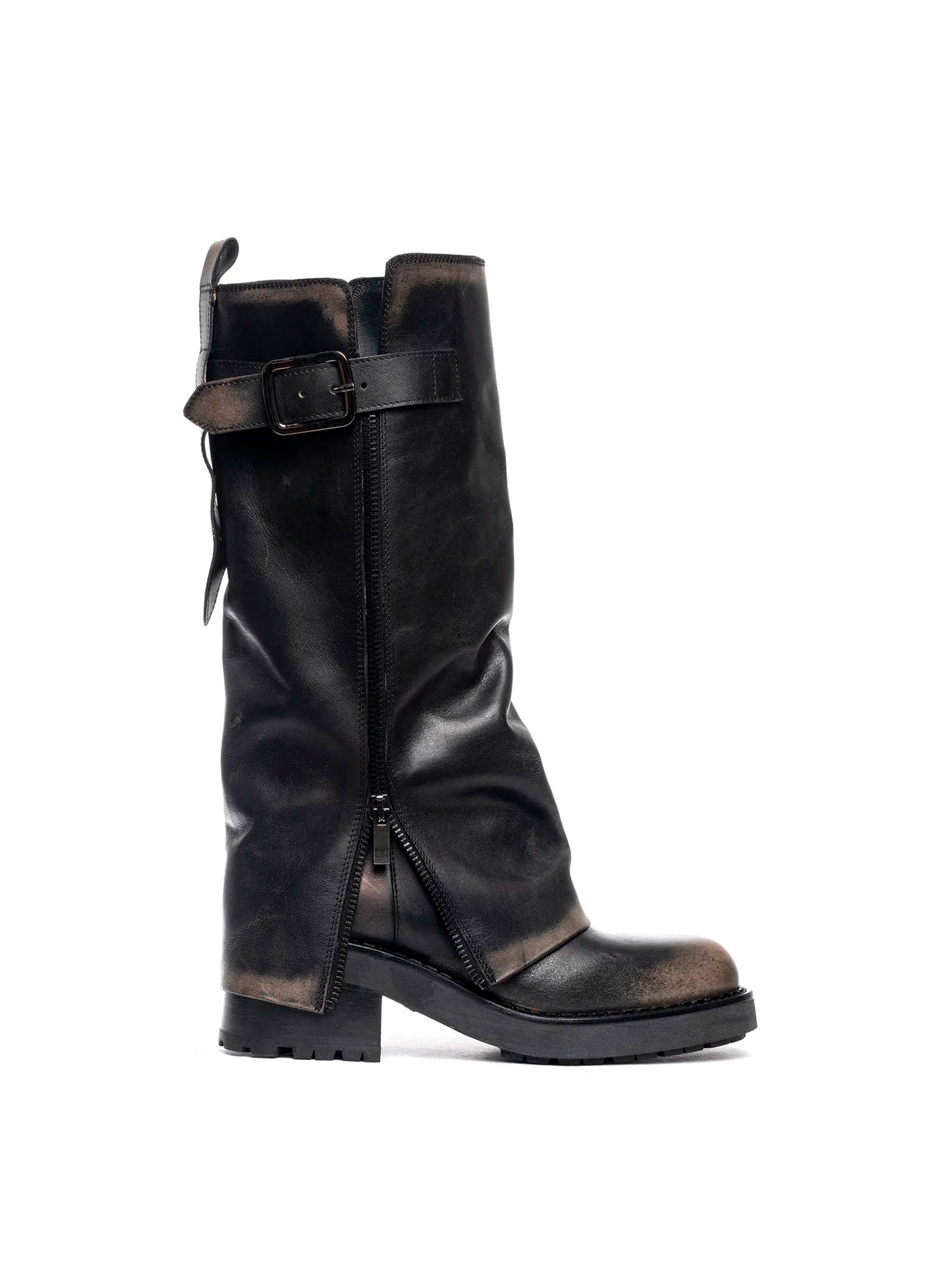 Biker in vitello asport nero e ghiaccio 2828