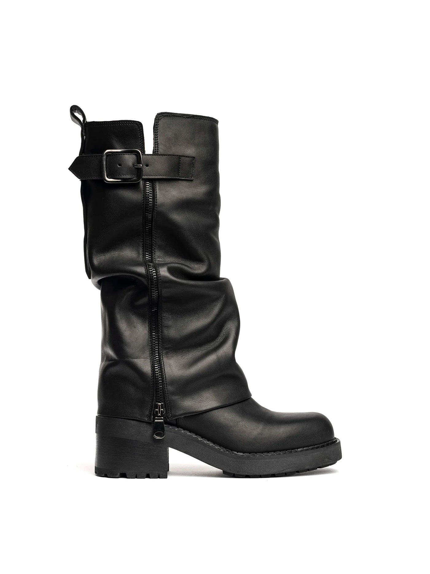 Biker in vitello asport nero 2828