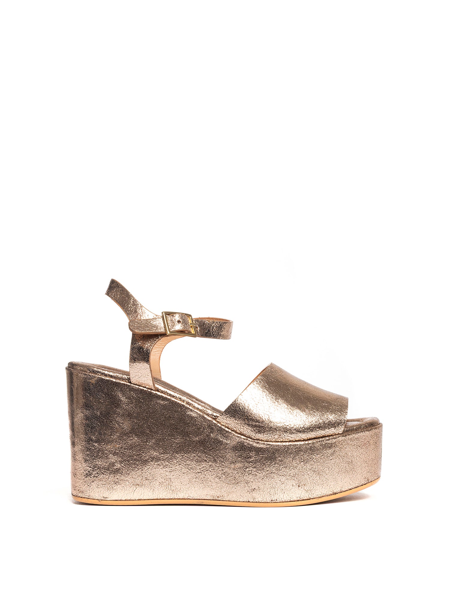 Zeppe in laminato gold rose 2741