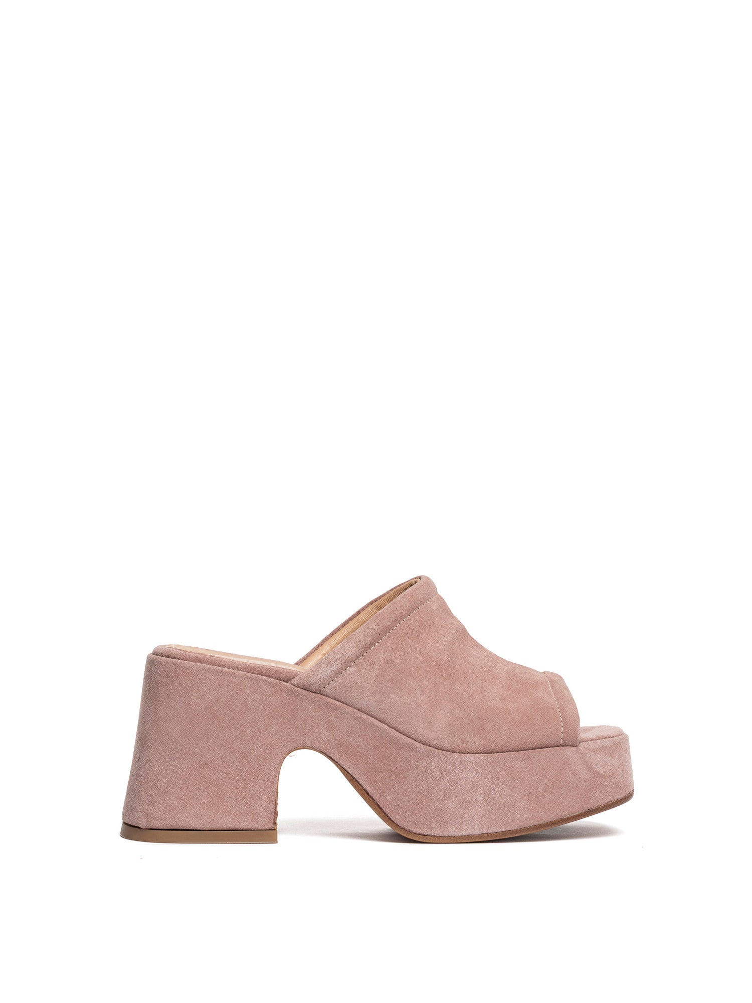 Antique pink suede wedges 2471