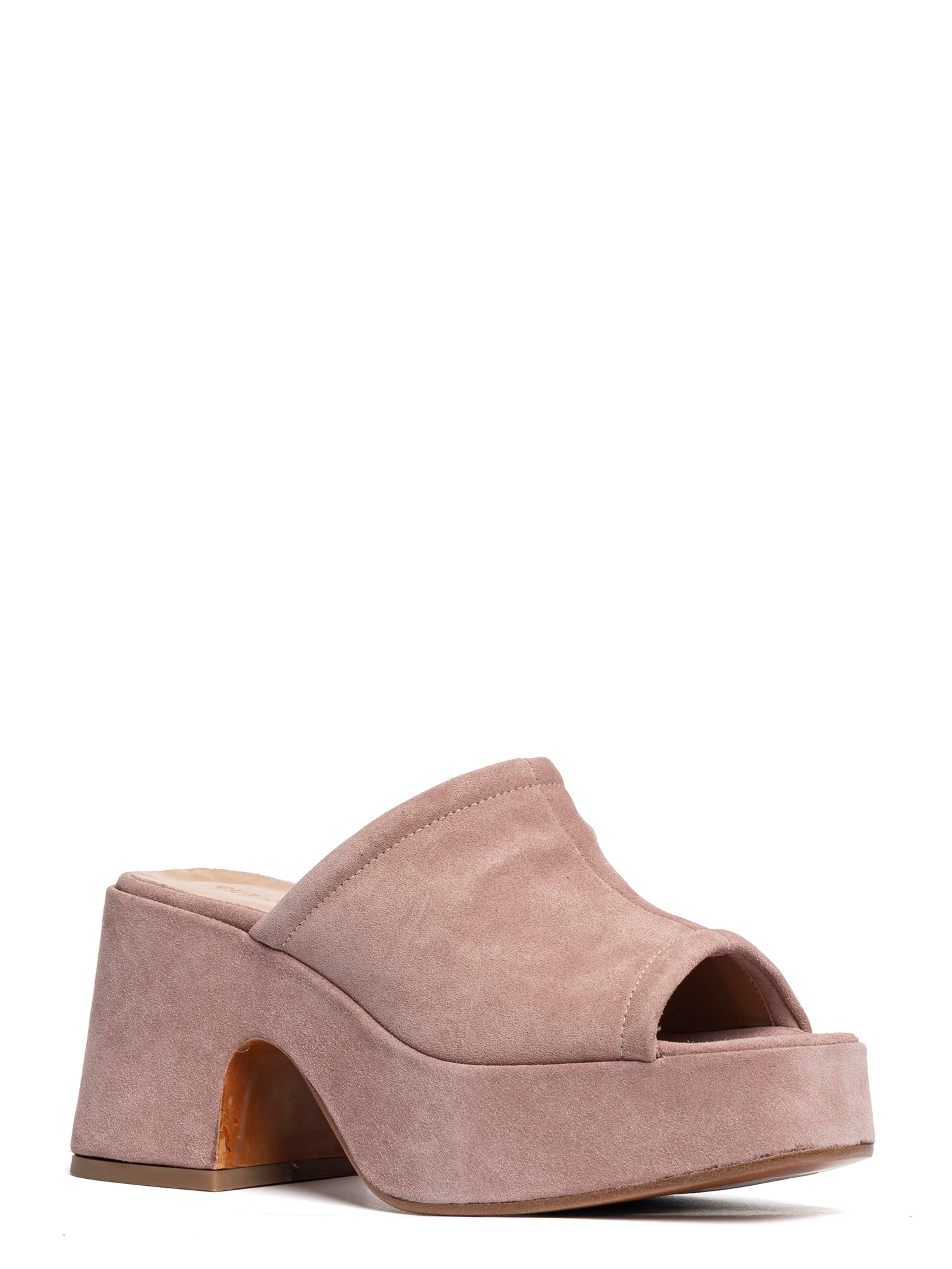 Antique pink suede wedges 2471