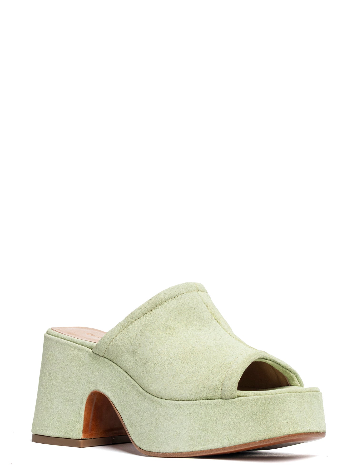 Zeppe in camoscio verde acqua 2471