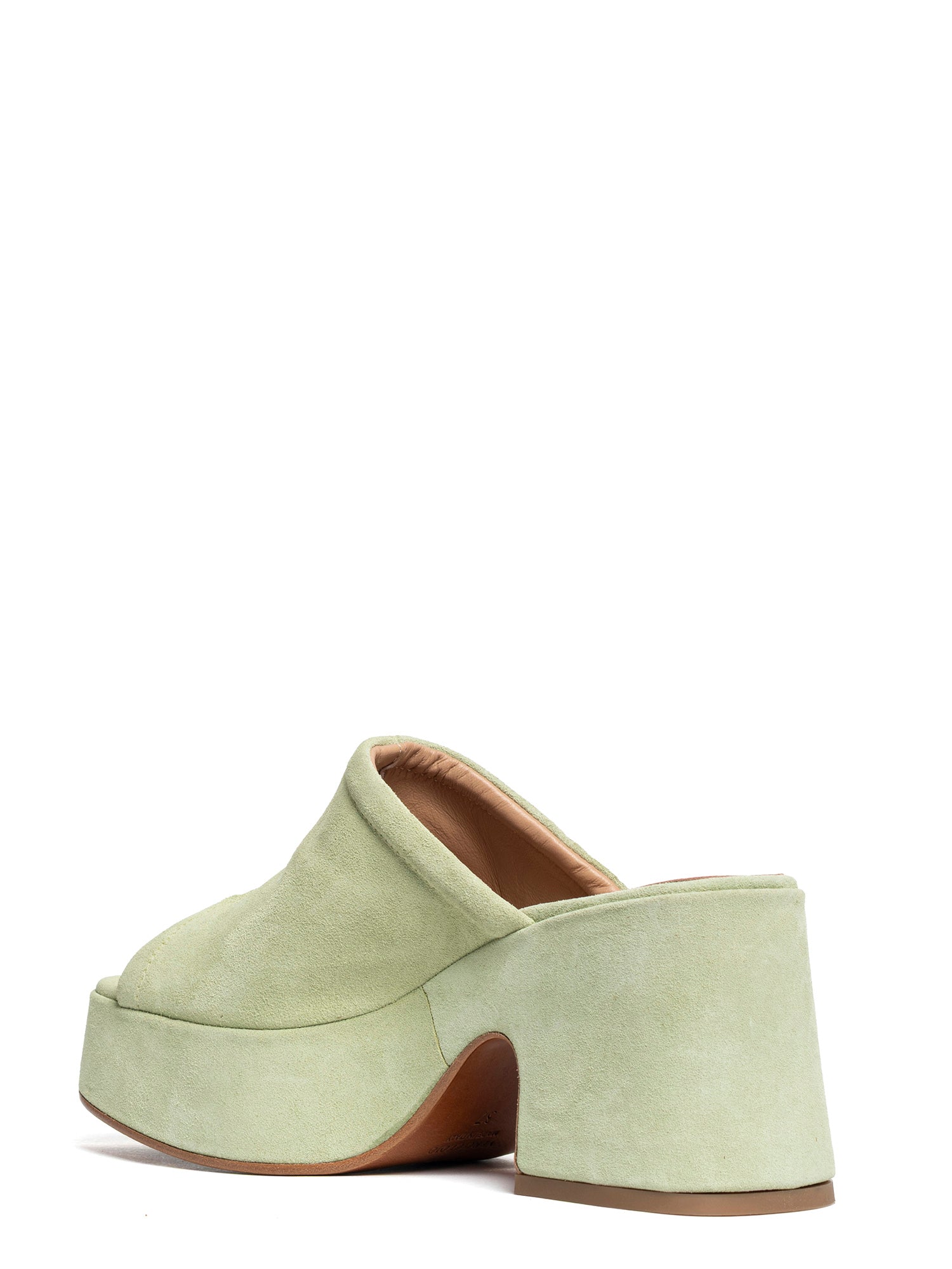 Zeppe in camoscio verde acqua 2471