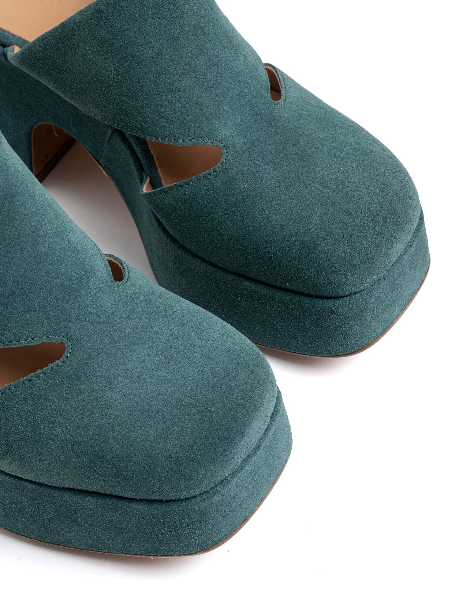 Zeppe in camoscio ottanio 2749