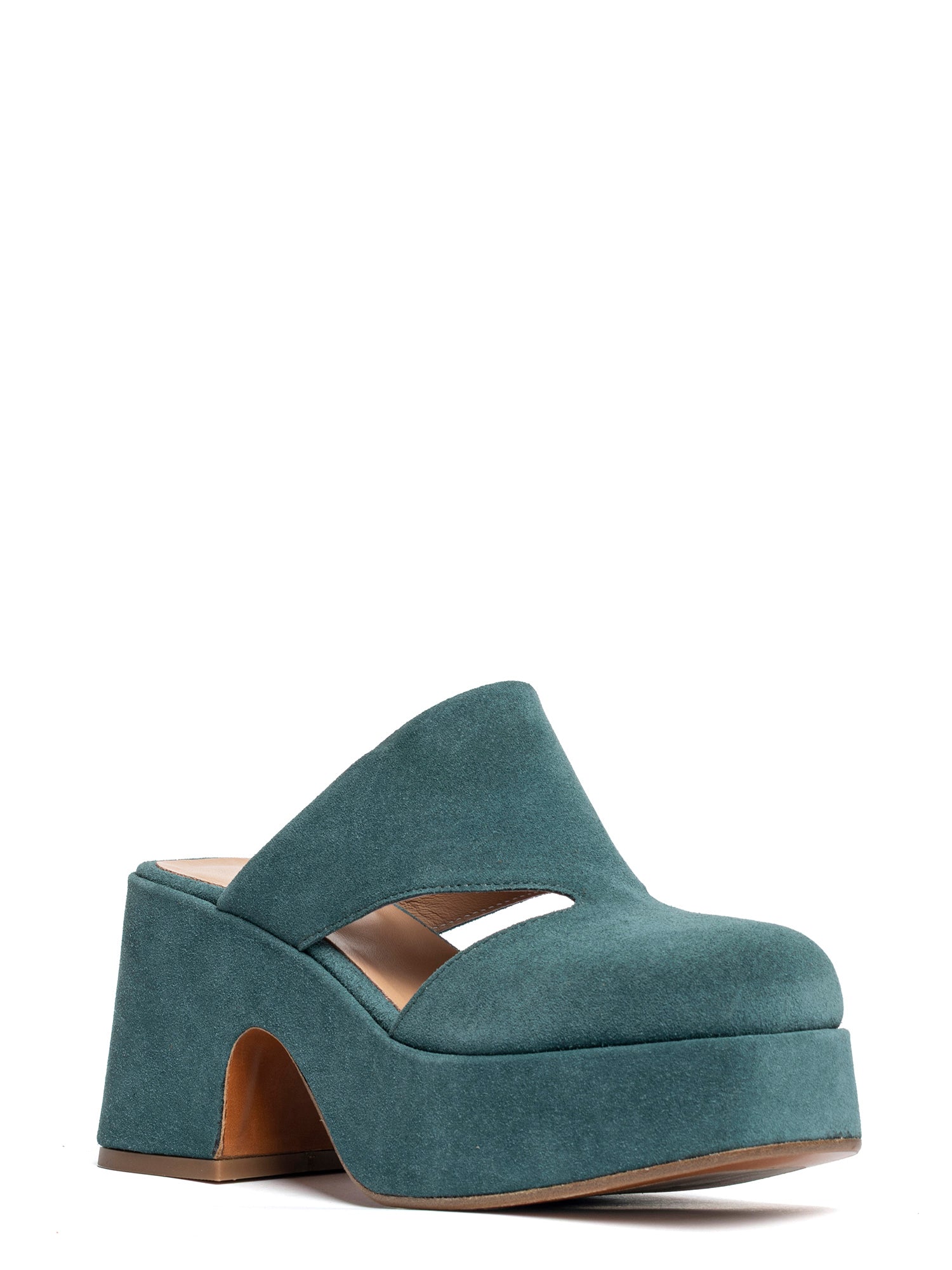 Zeppe in camoscio ottanio 2749