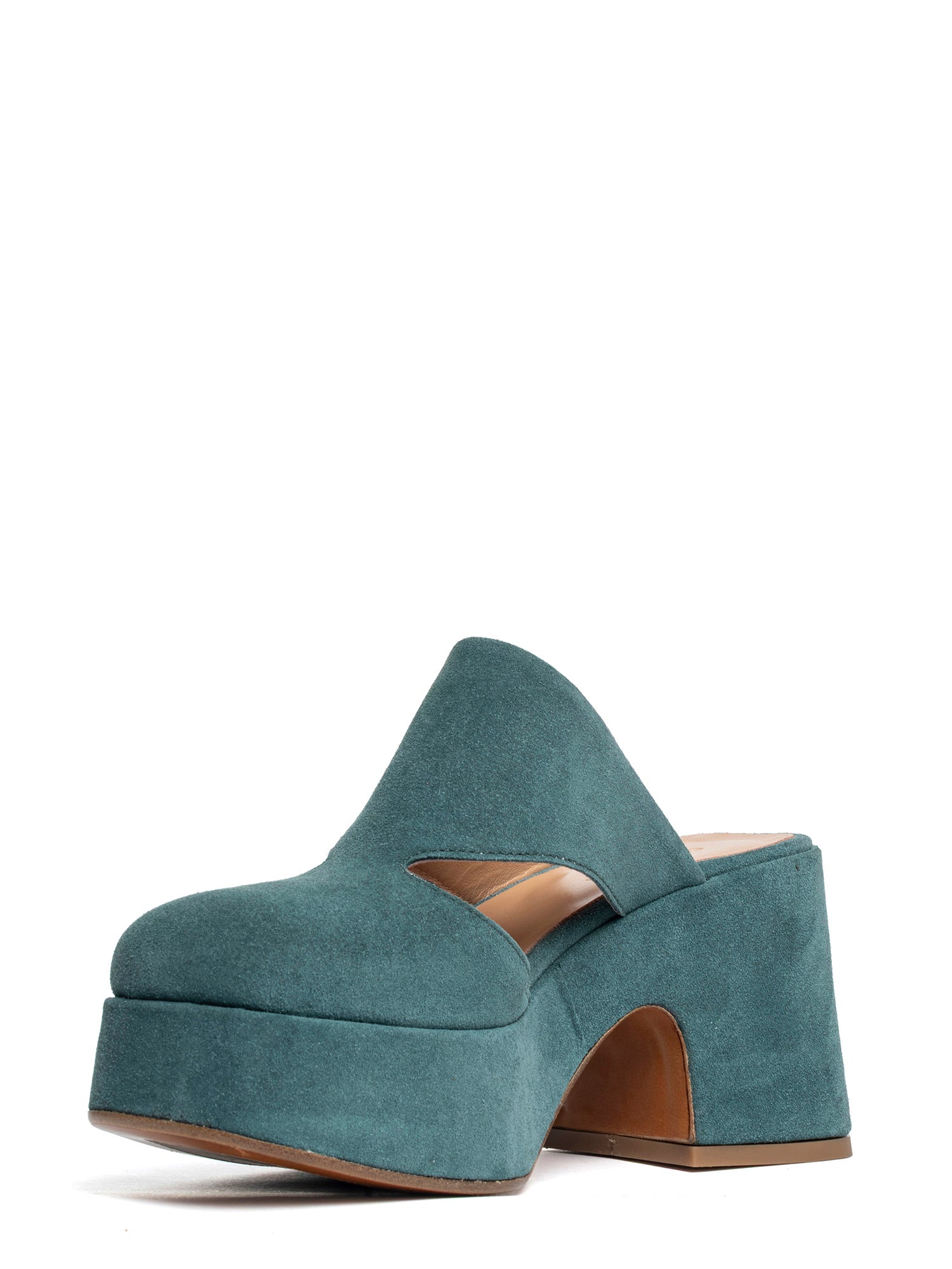 Zeppe in camoscio ottanio 2749