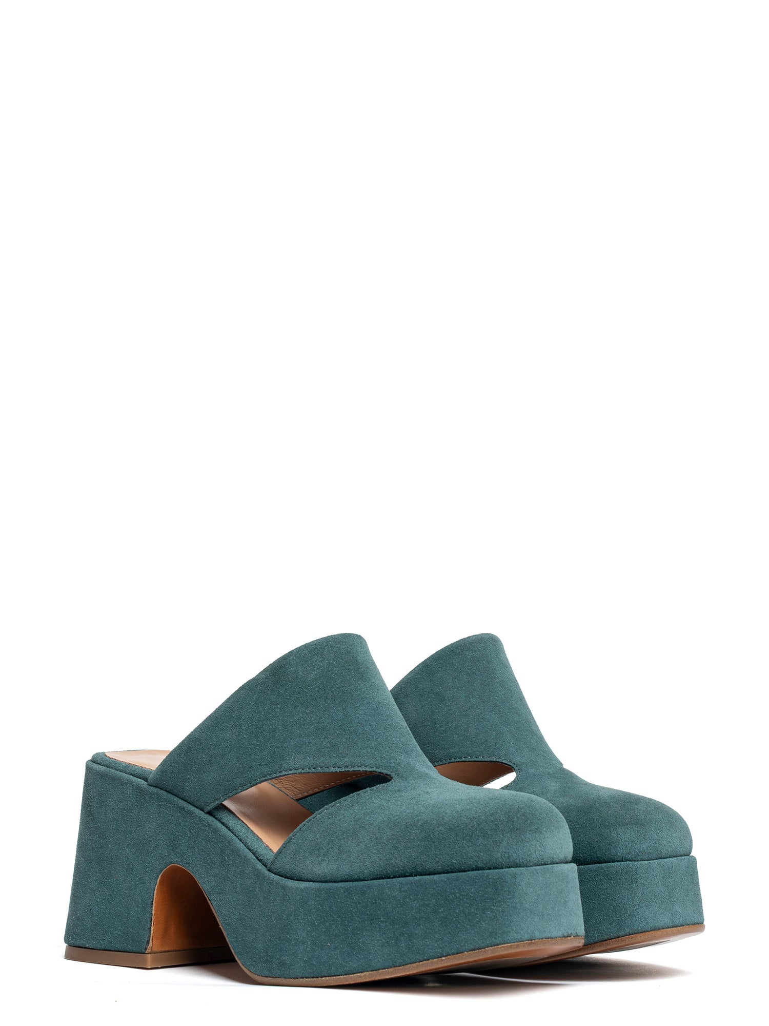 Zeppe in camoscio ottanio 2749