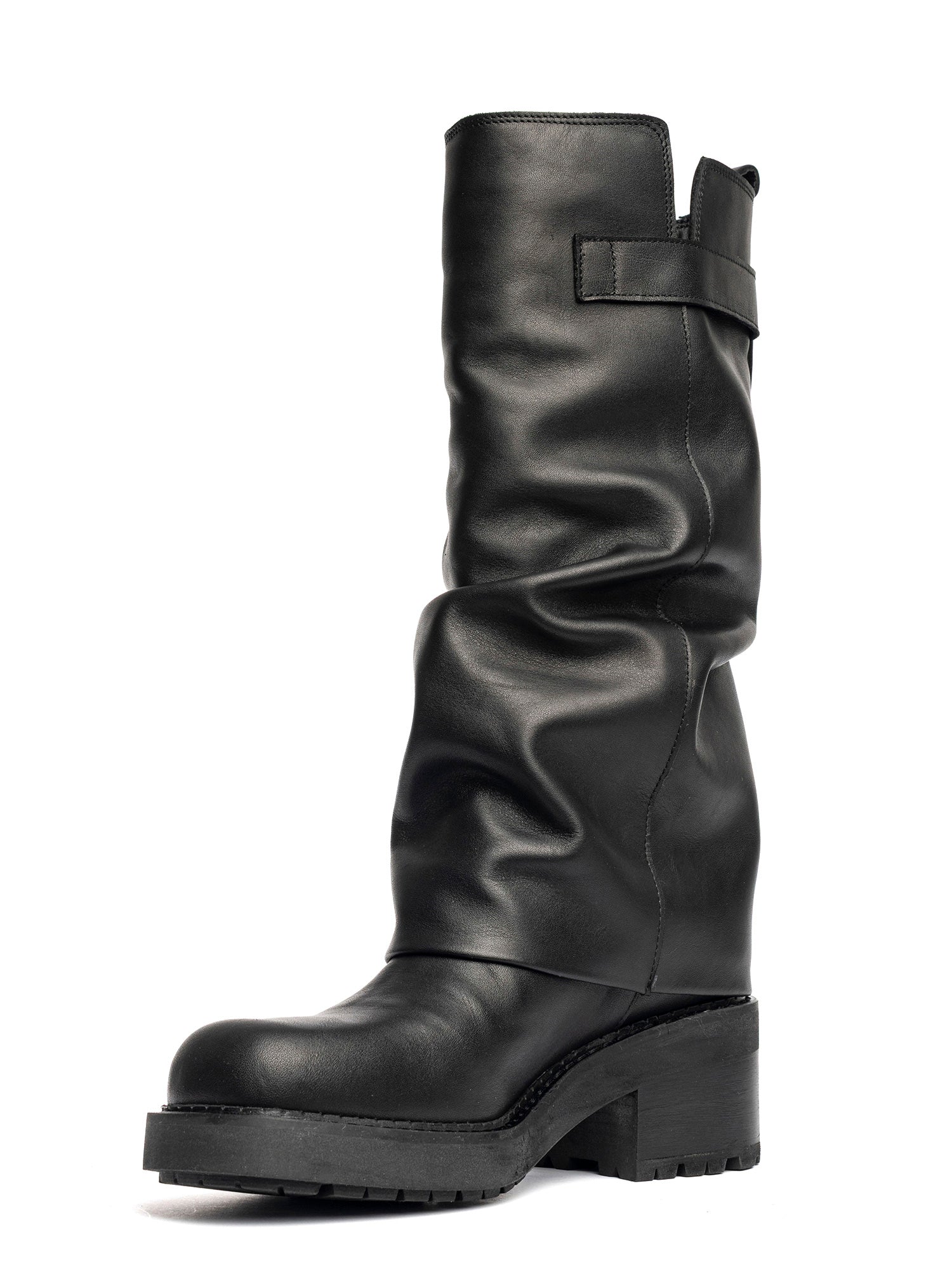 Biker in vitello asport nero 2828