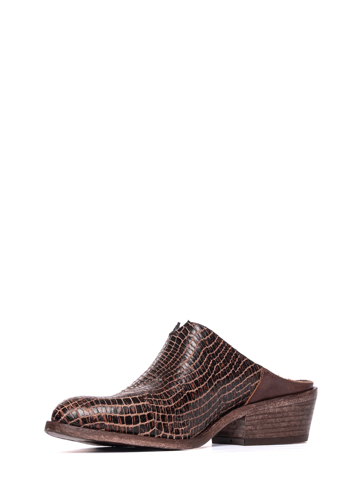 Sabot in vitello snake castagno 2921