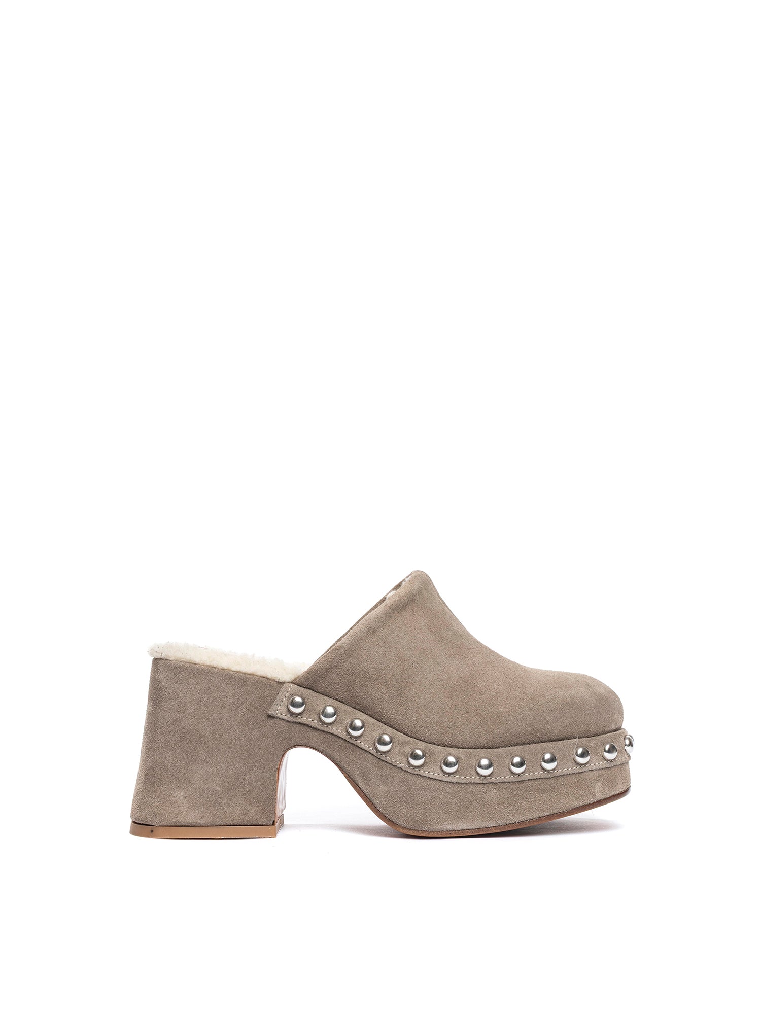 Zeppe in camoscio taupe 2334