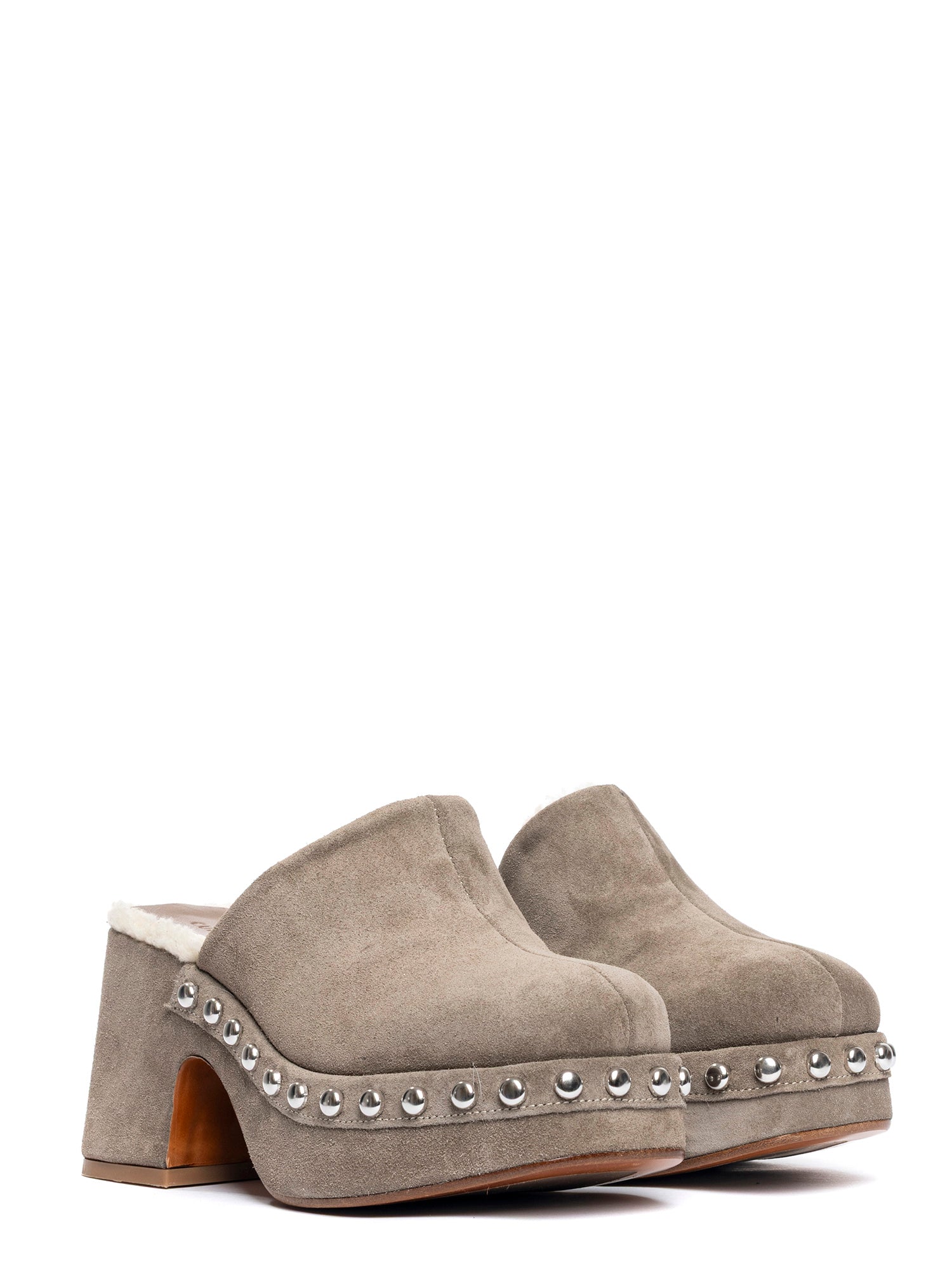 Zeppe in camoscio taupe 2334