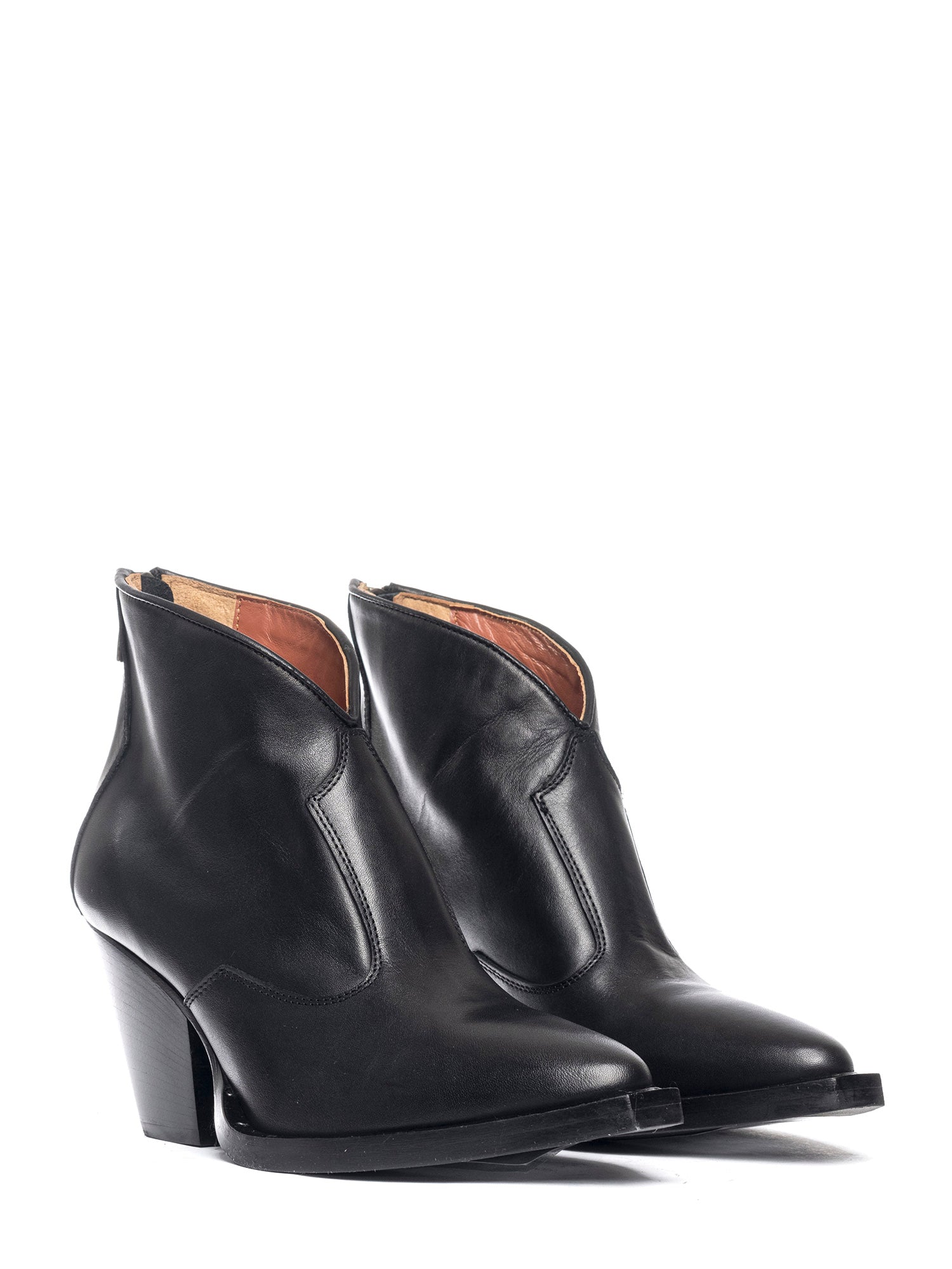 Tronchetti texani in vitello nero 2066