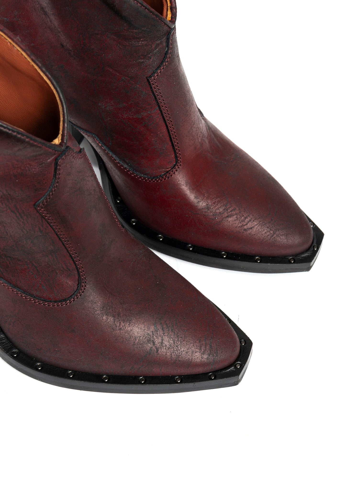 Tronchetti texani in vitello bordeaux 2066
