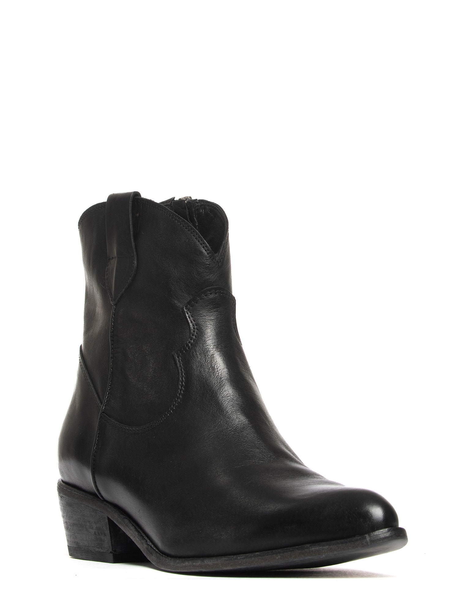 Tronchetti texani in vitello nero 2715
