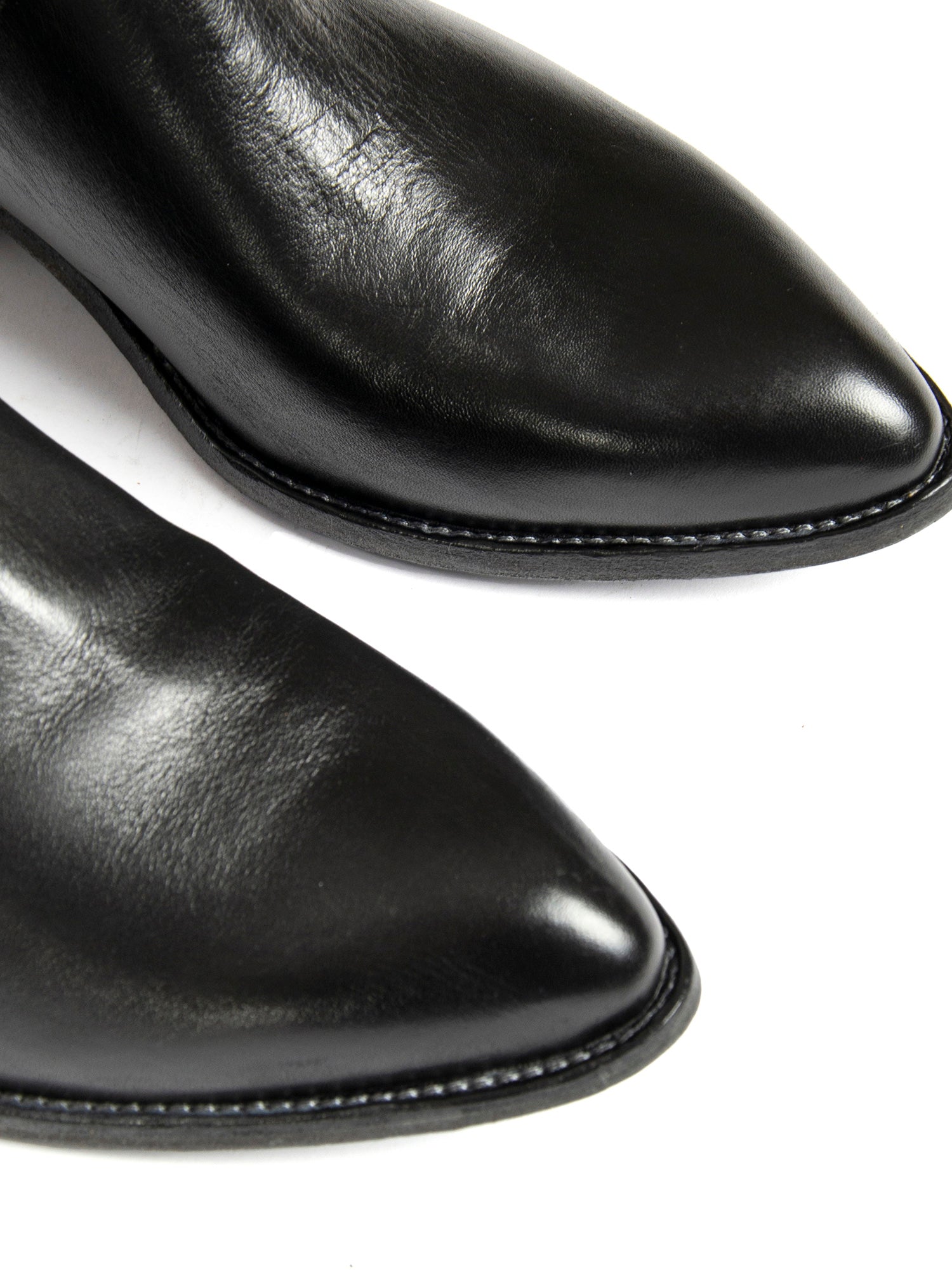 Tronchetti texani in vitello nero 2715
