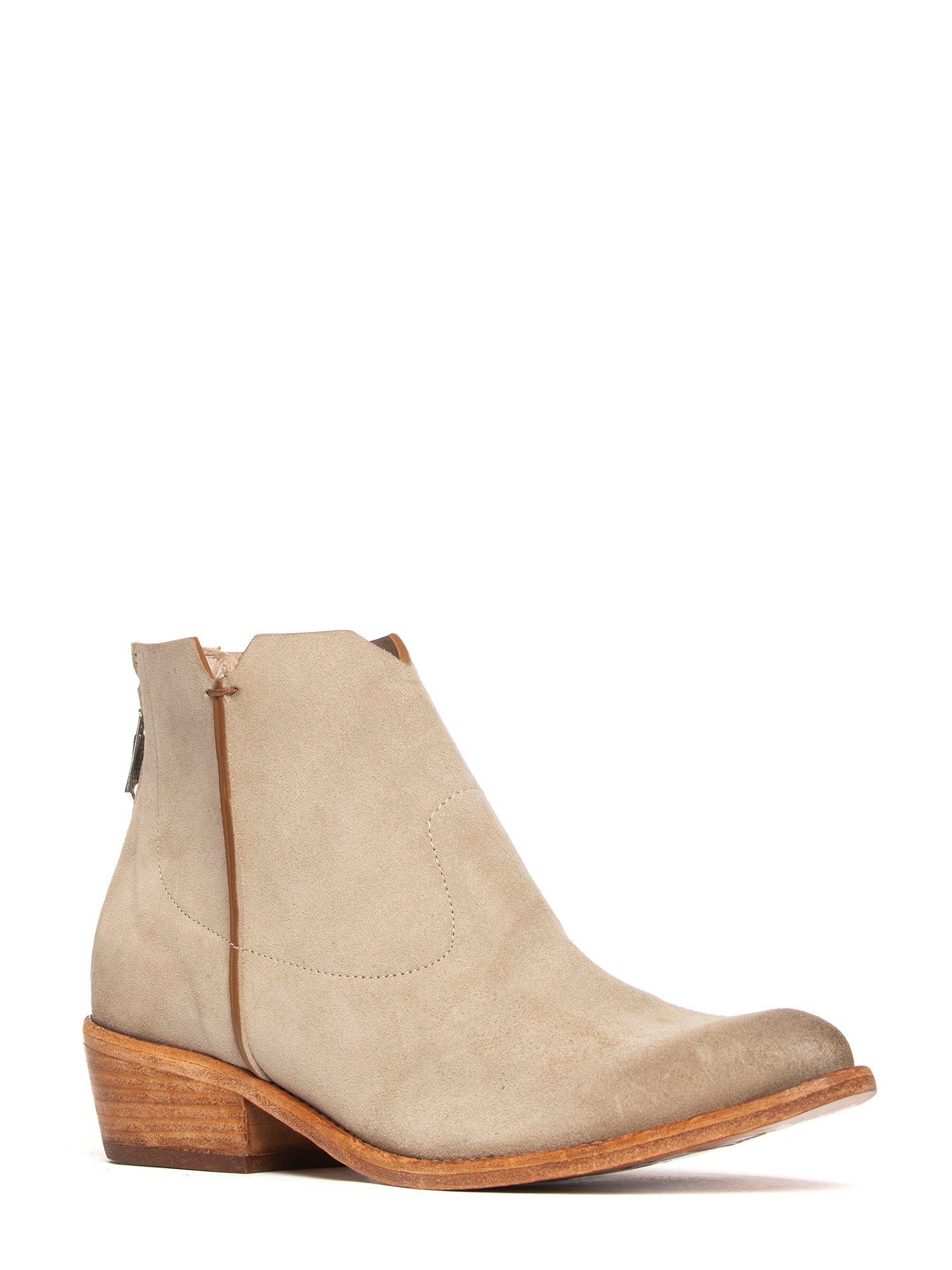 Tronchetti in camoscio beige 2717