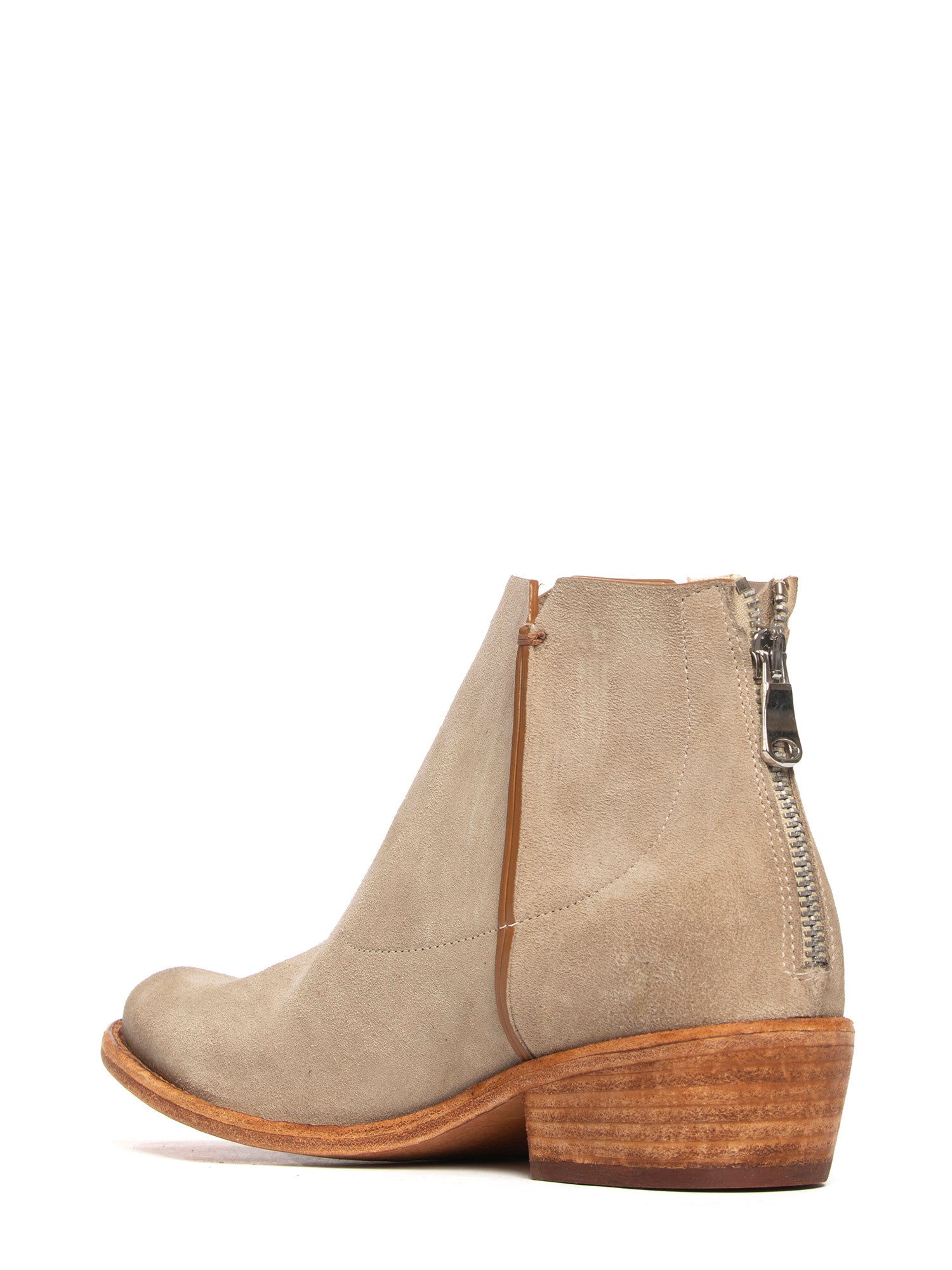 Tronchetti in camoscio beige 2717