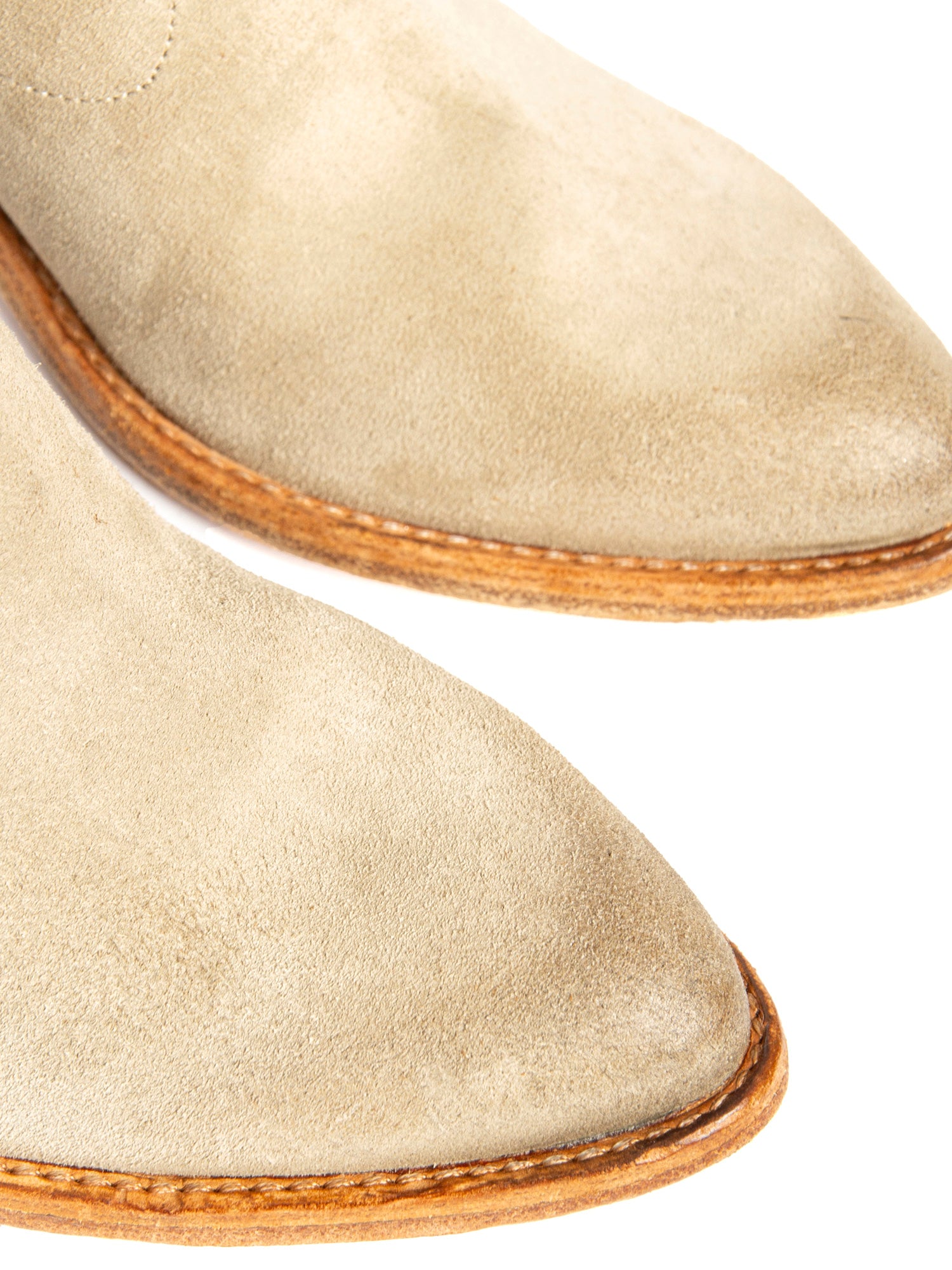 Tronchetti in camoscio beige 2717