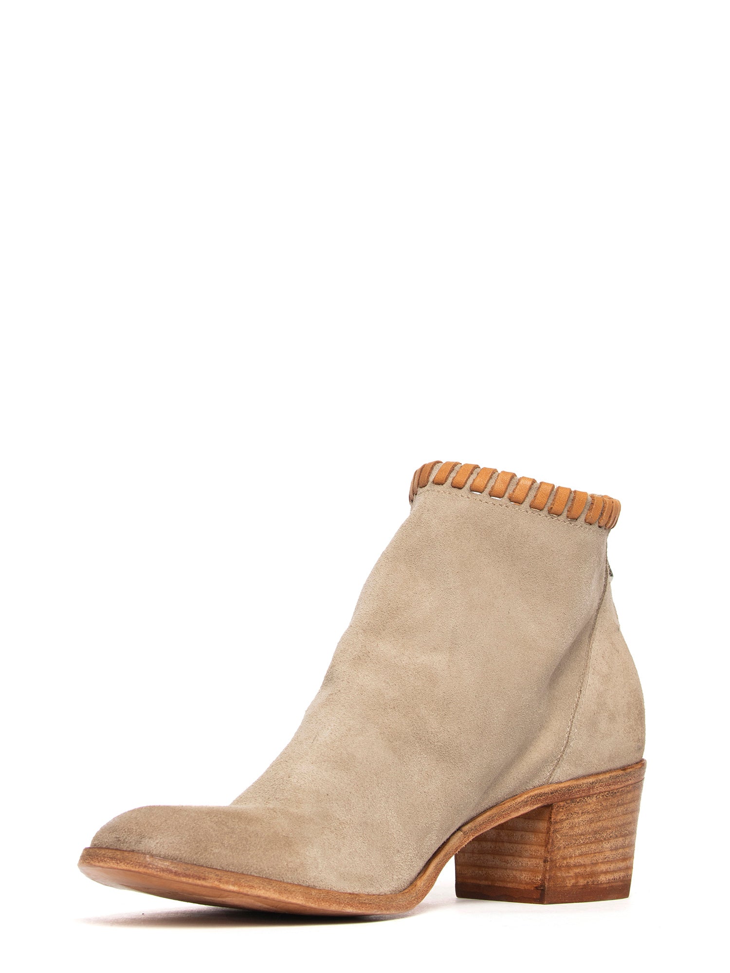 Tronchetti in camoscio beige 2724