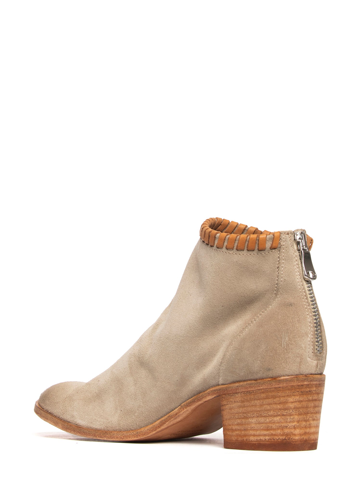 Tronchetti in camoscio beige 2724