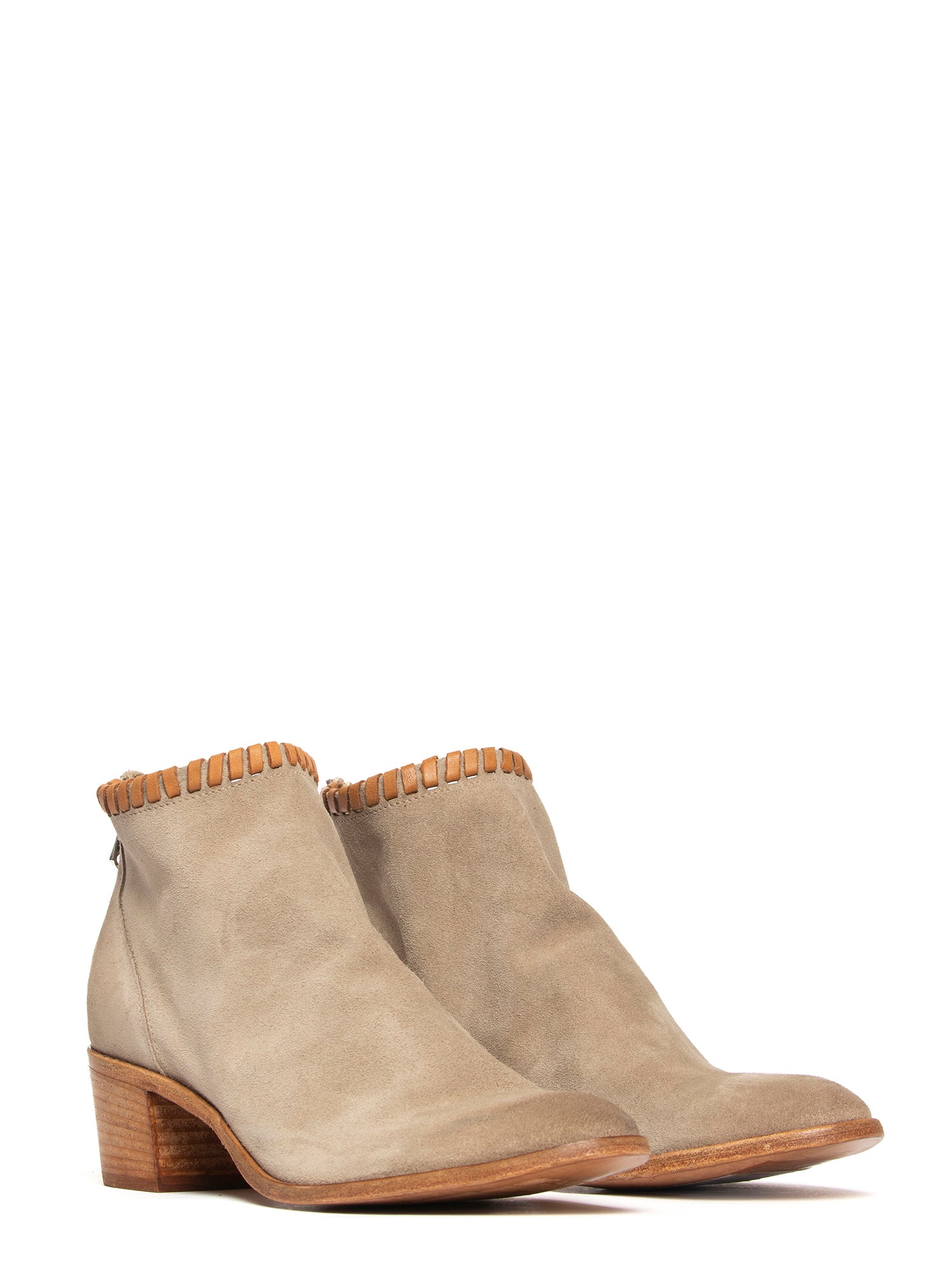 Tronchetti in camoscio beige 2724