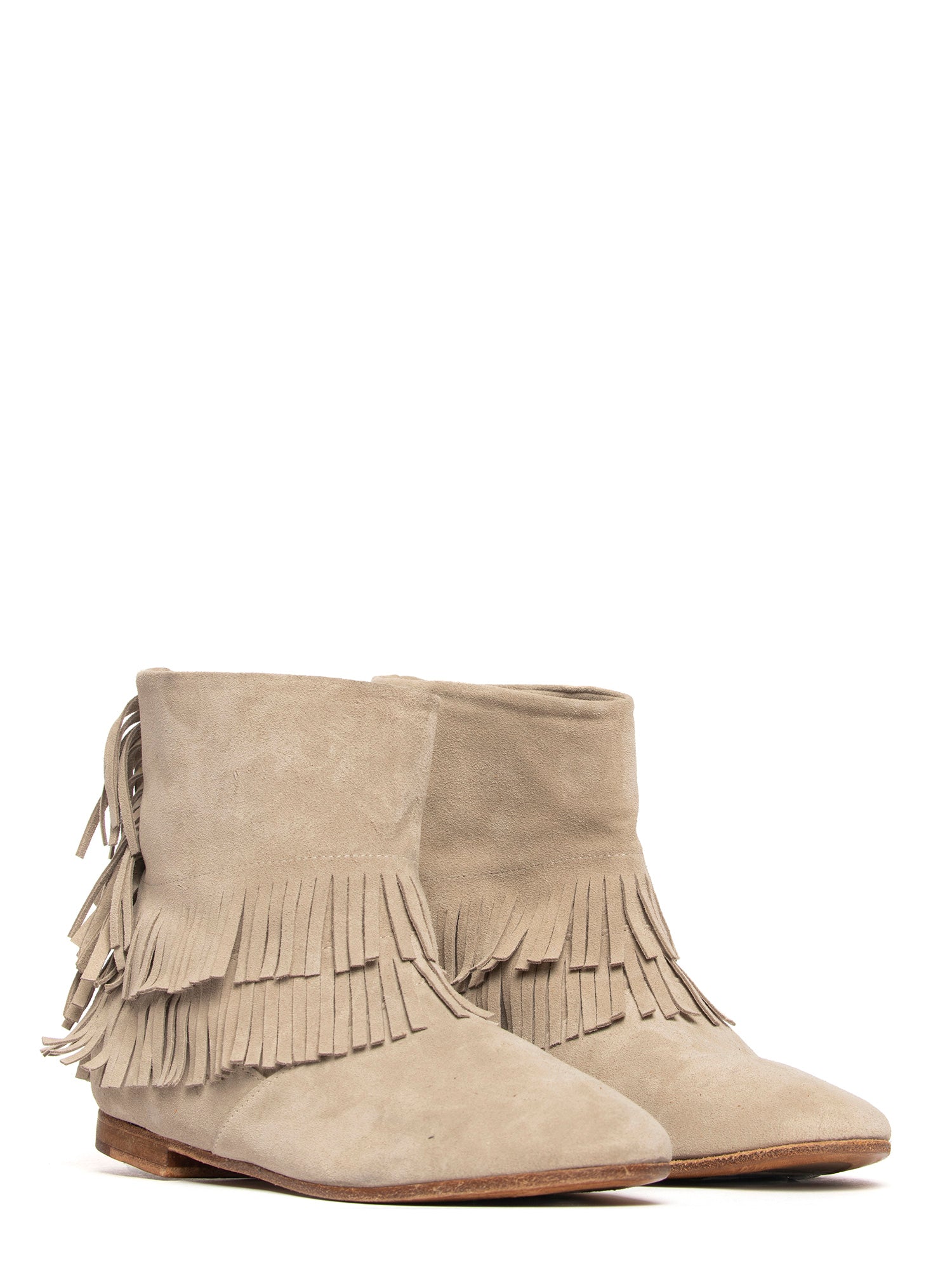 Tronchetti in camoscio beige 2731