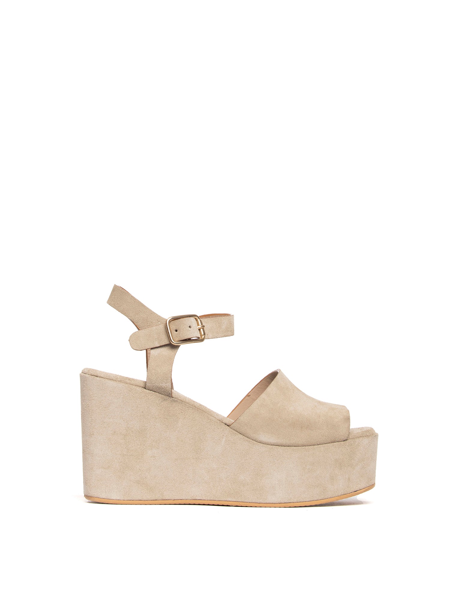 Zeppe in camoscio beige 2741