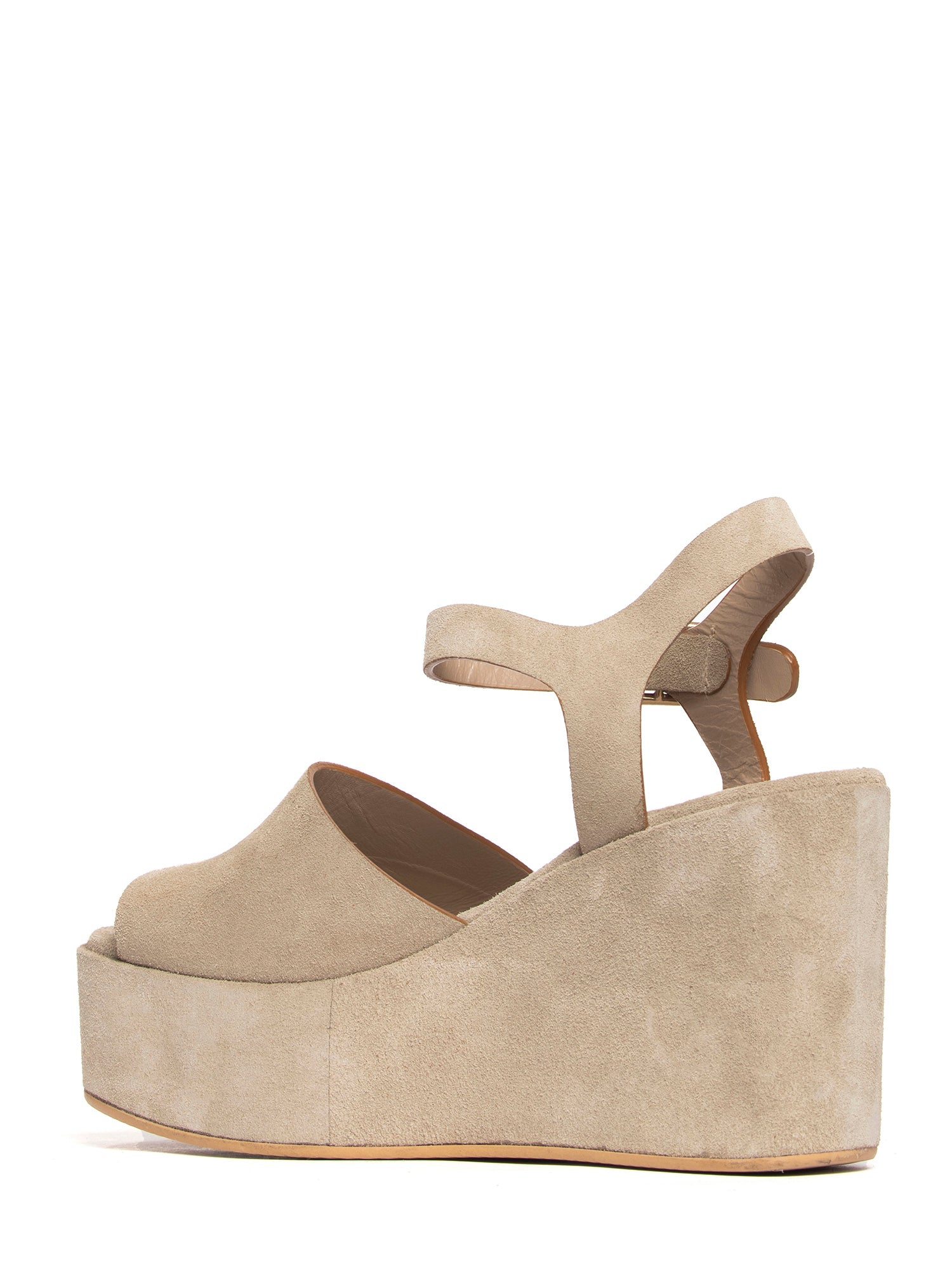 Zeppe in camoscio beige 2741