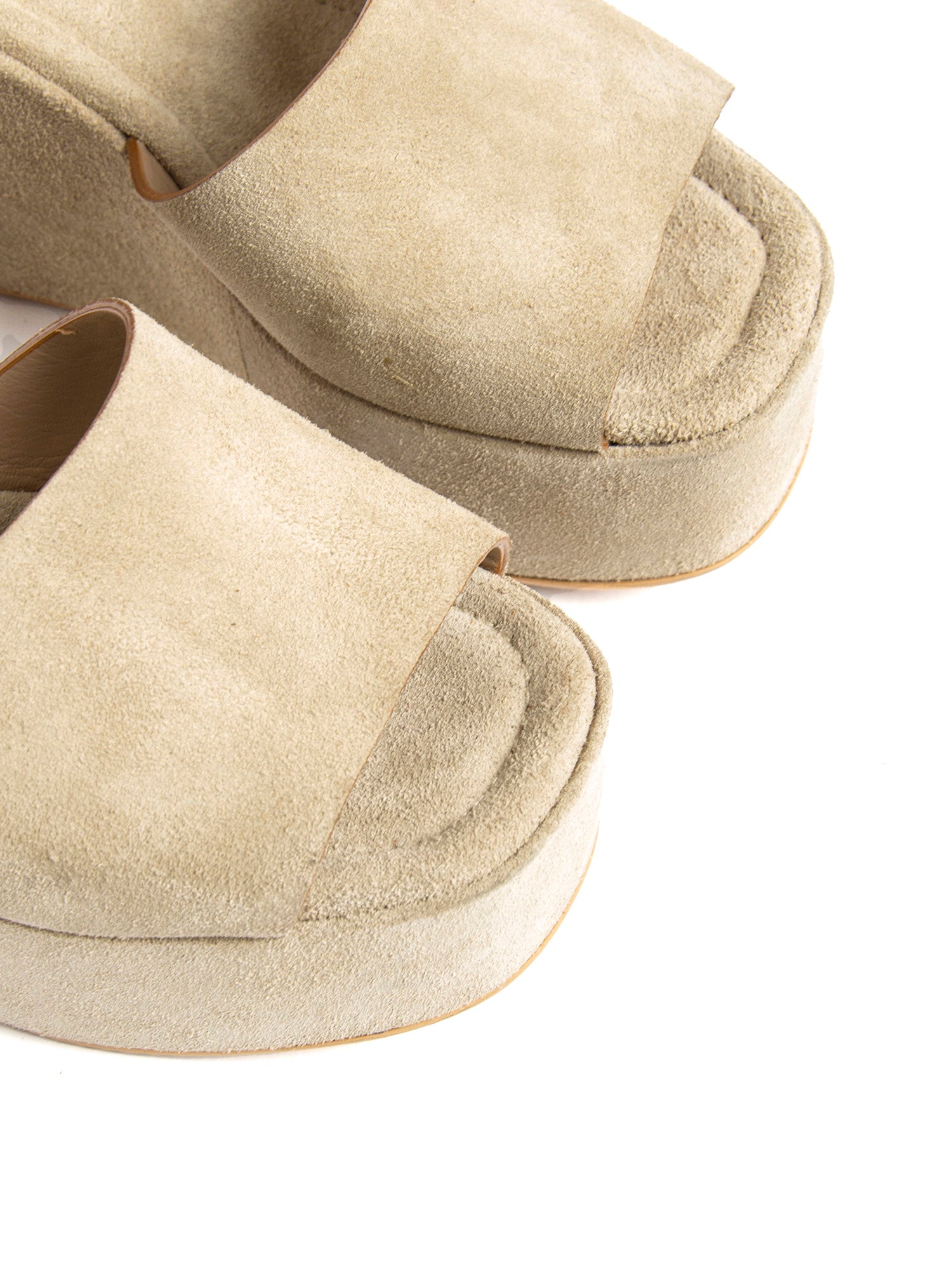 Zeppe in camoscio beige 2741
