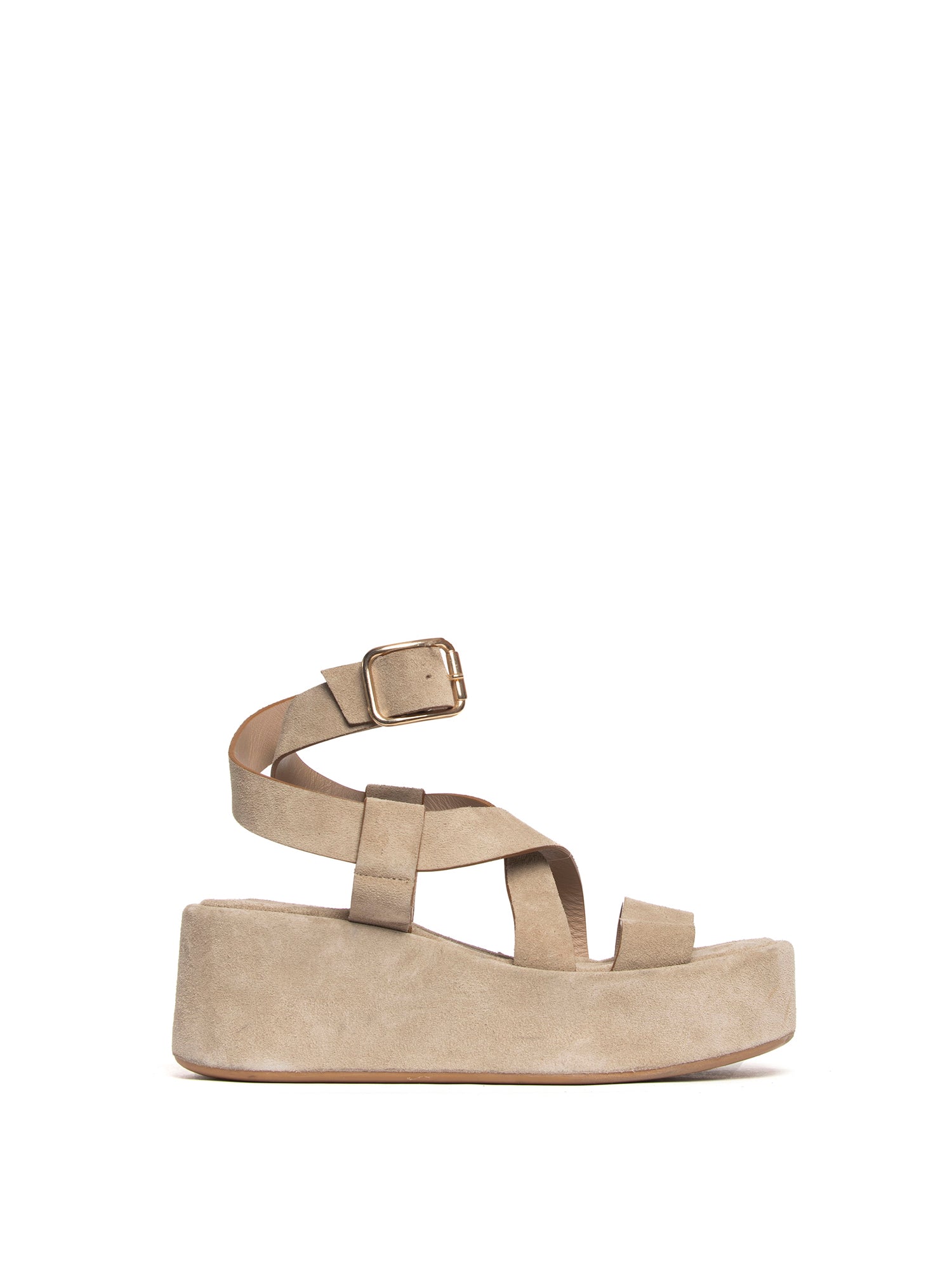 Zeppe in camoscio beige 2755