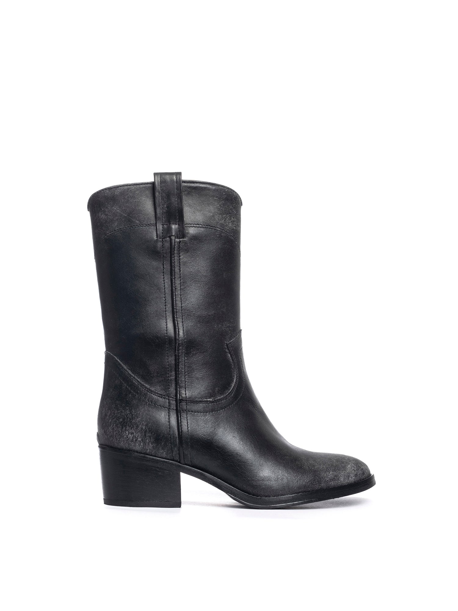 Stivali in vitello nero 2808